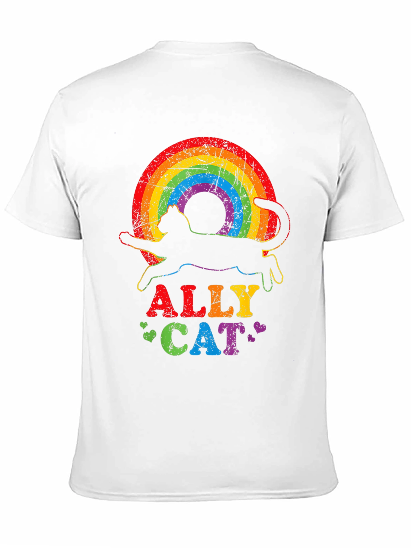 Ally Cat Rainbow T-Shirt