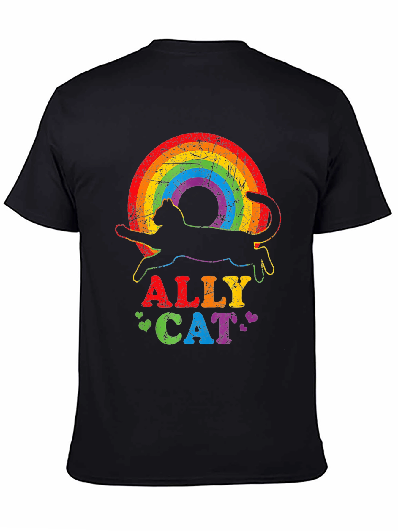 Ally Cat Rainbow T-Shirt