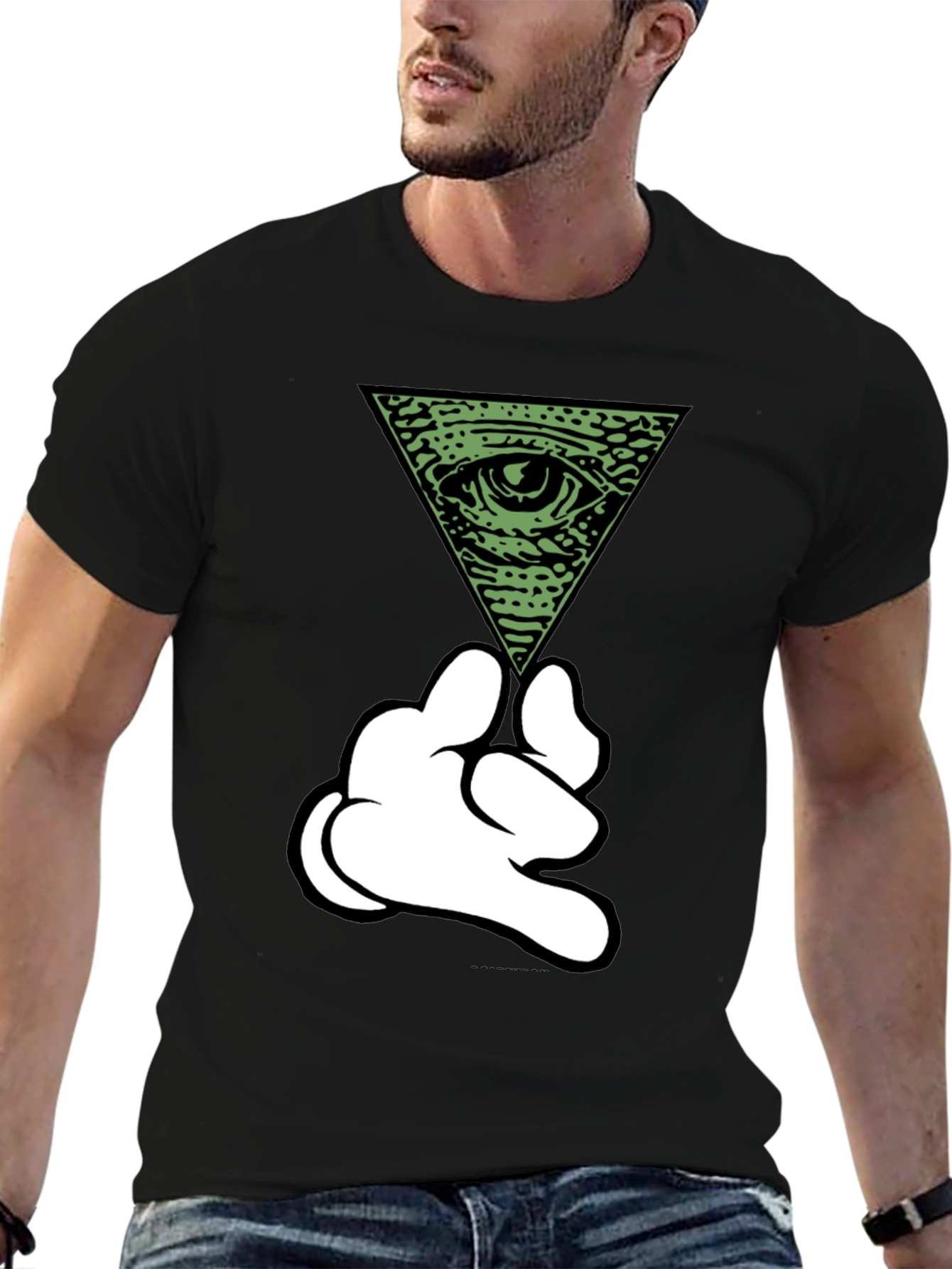 Illuminati Mickey Hands T-Shirt