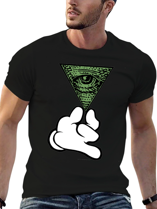Illuminati Mickey Hands T-Shirt