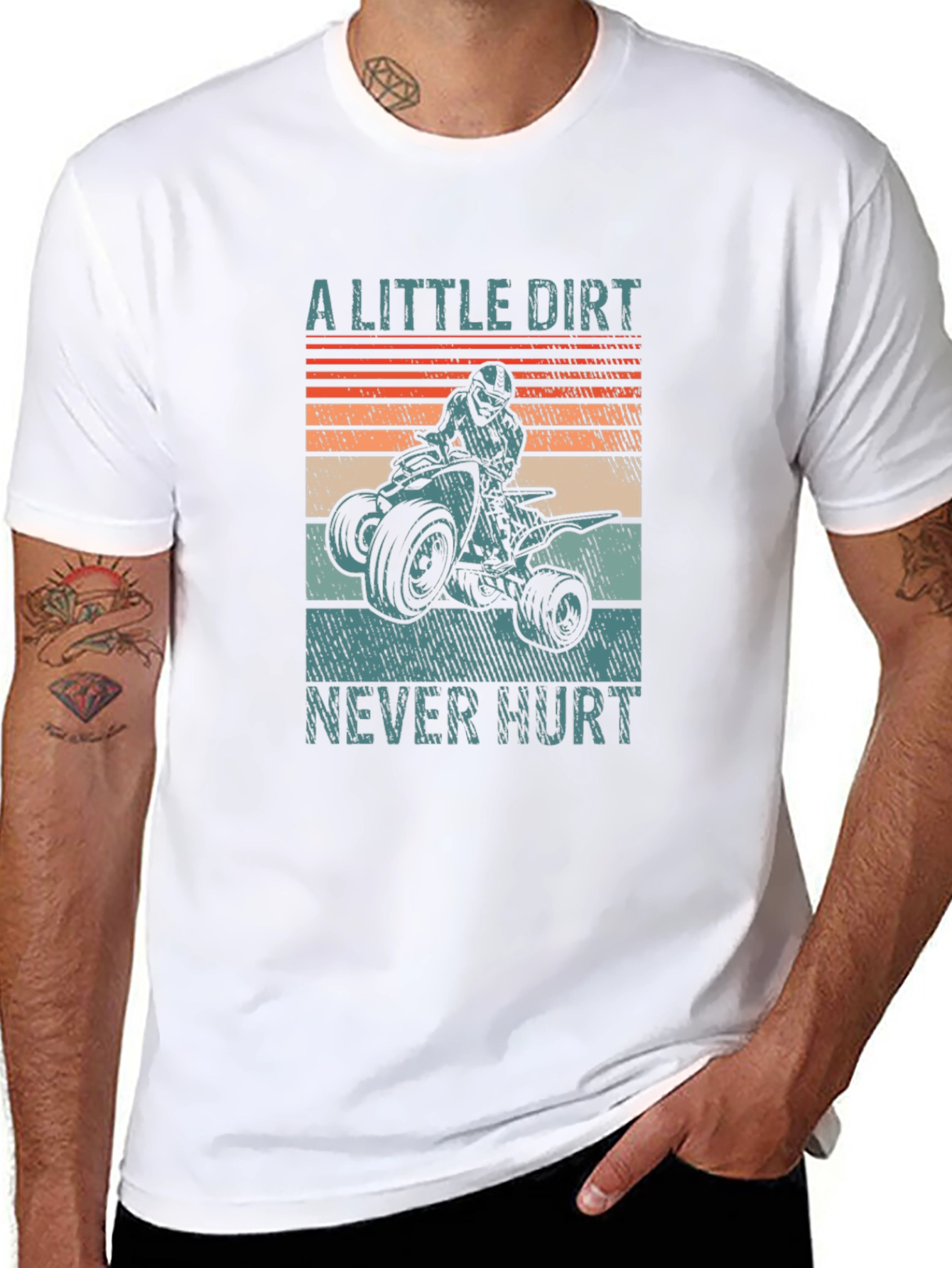 A Little Dirt Never Hurt ATV Rider T-Shirt