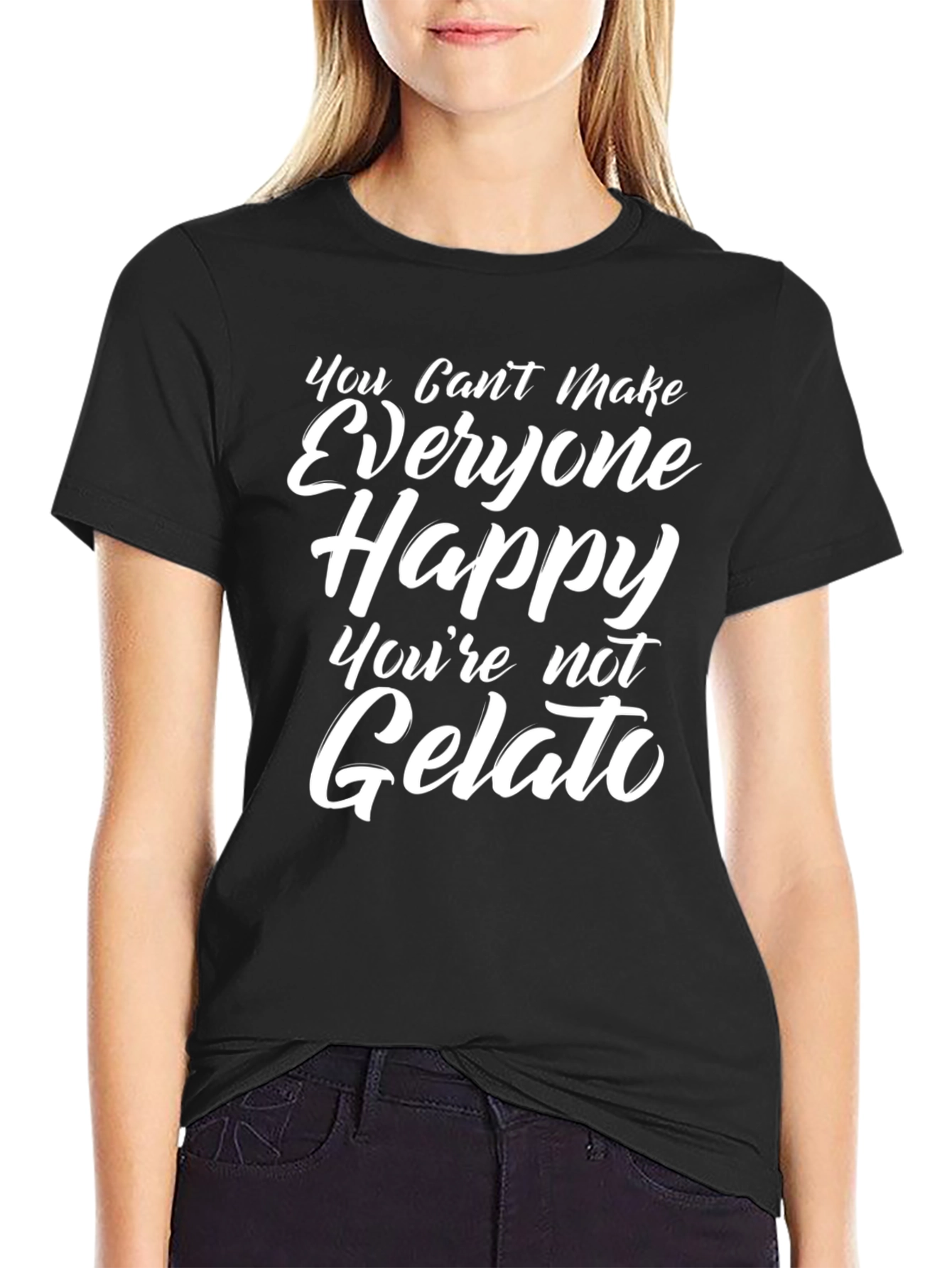 Funny Gelato T-Shirt - You Cant Make Everyone Happy