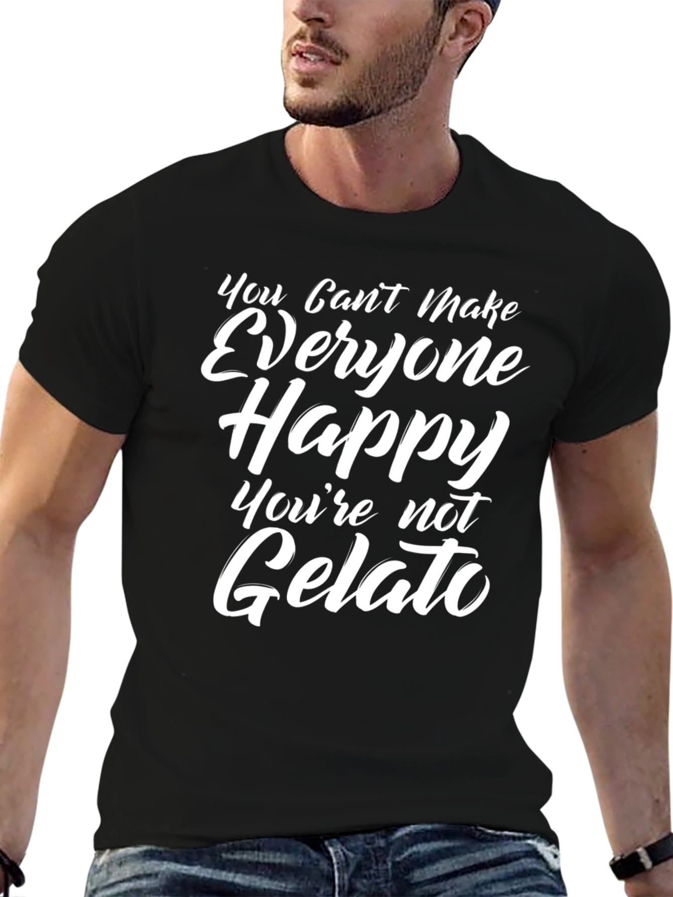 Funny Gelato T-Shirt - You Cant Make Everyone Happy