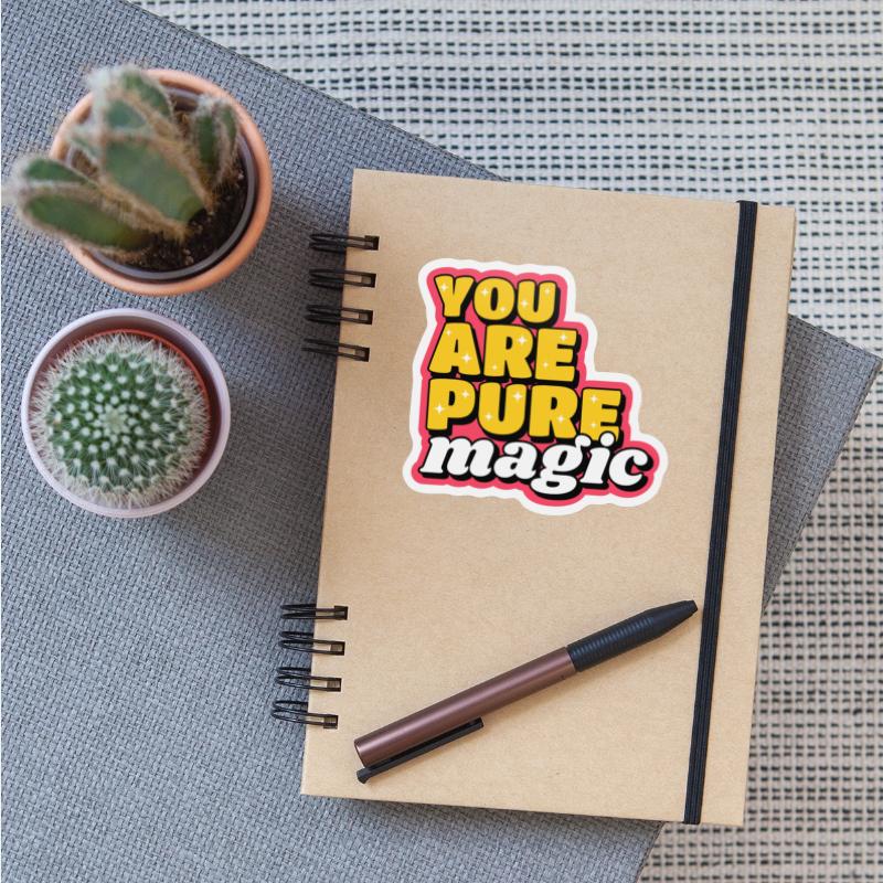 You are pure magic cute text design