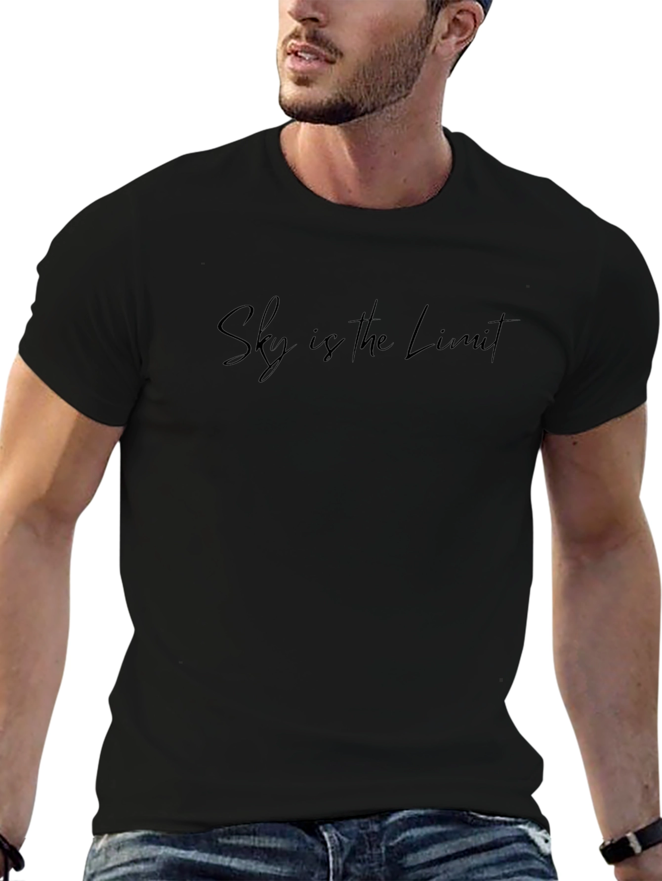 Sky is the Limit Graphic Tee - Black