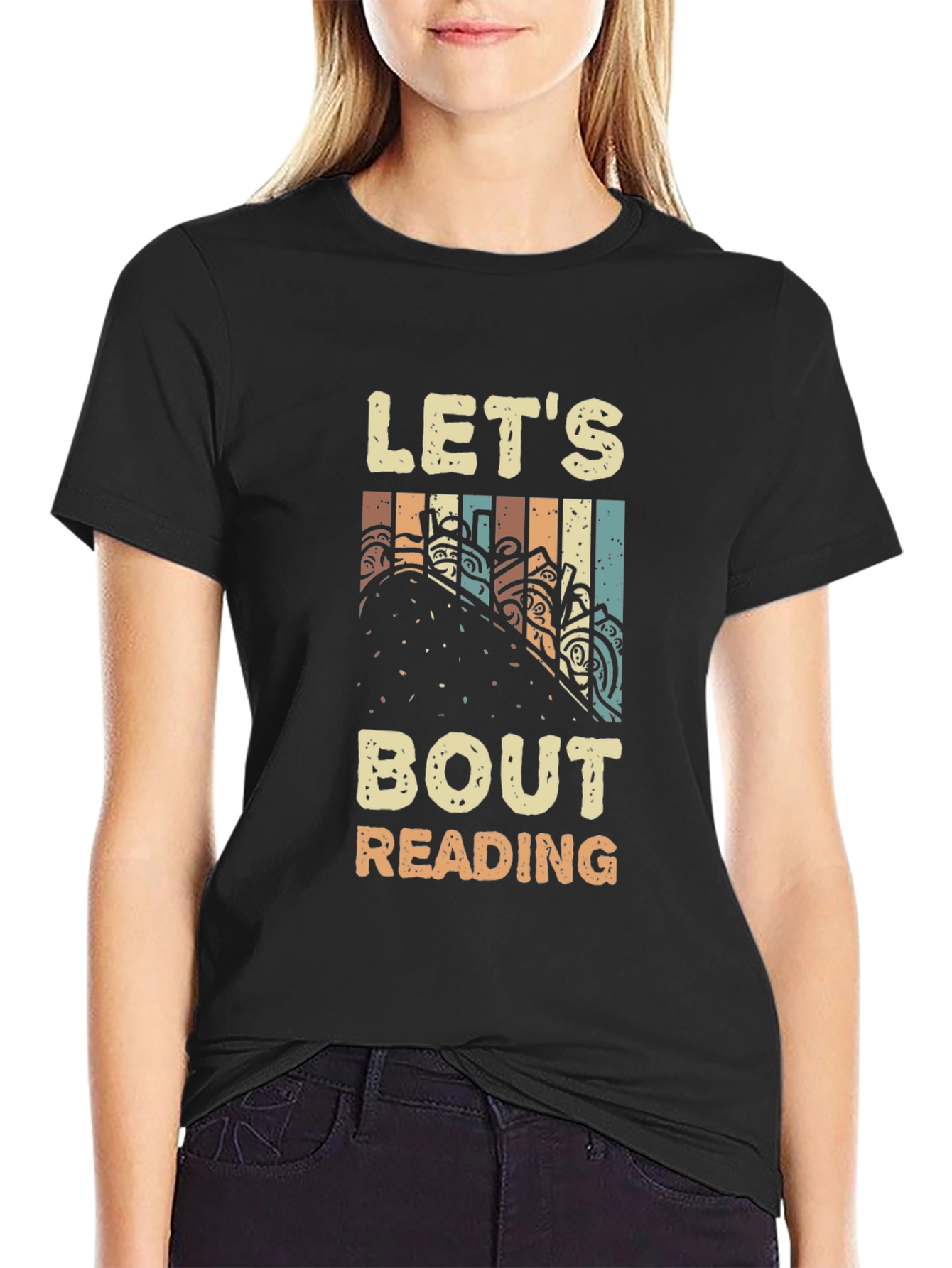 Lets Bout Reading Retro Tee