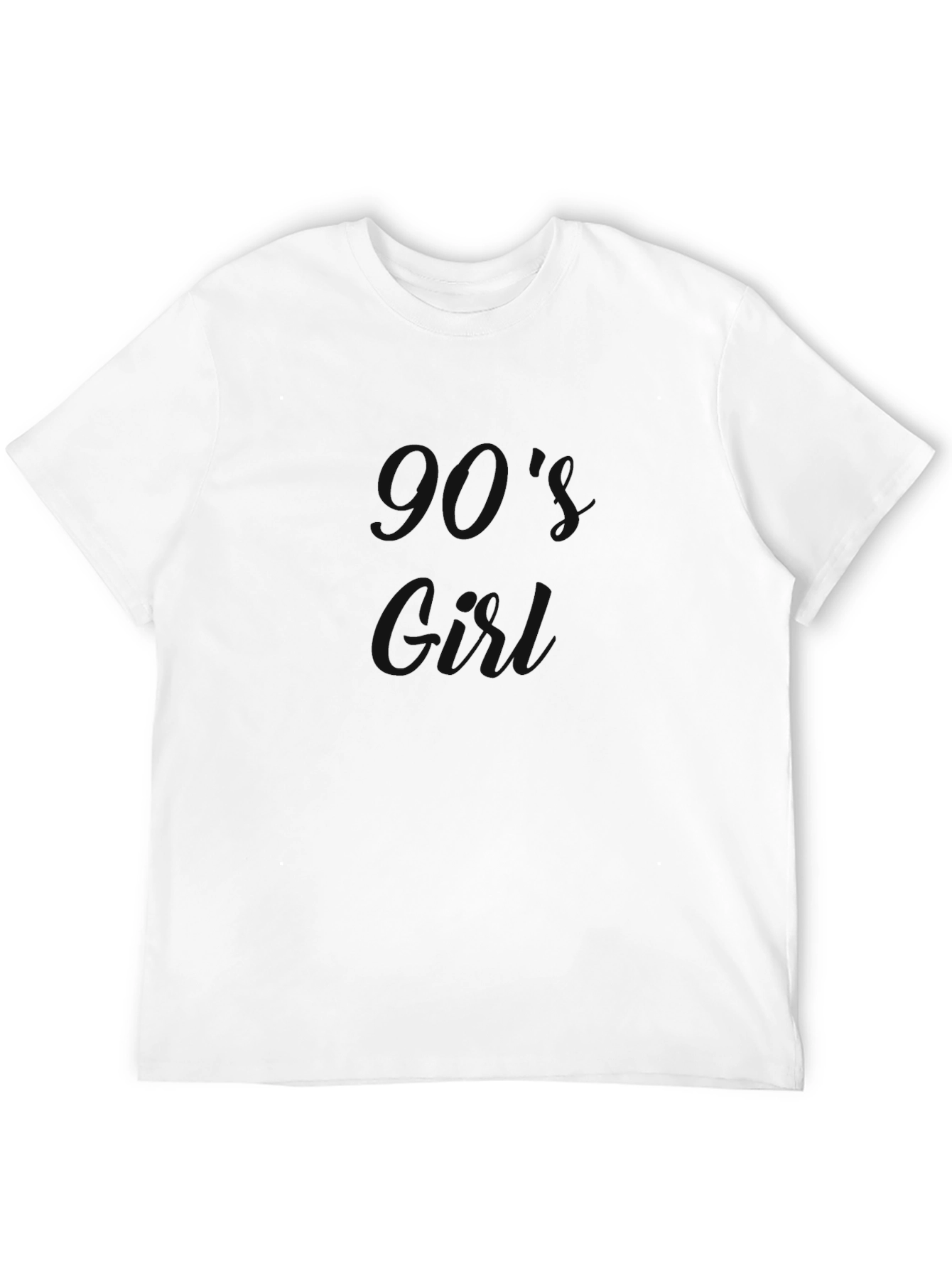 90s Girl Black T-Shirt - Casual Comfort