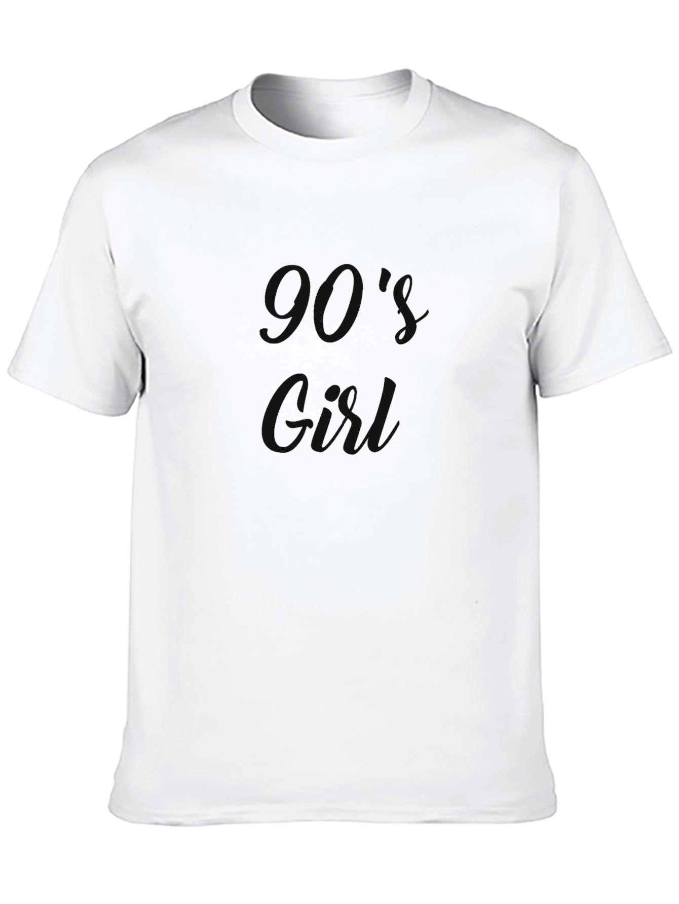 90s Girl Black T-Shirt - Casual Comfort