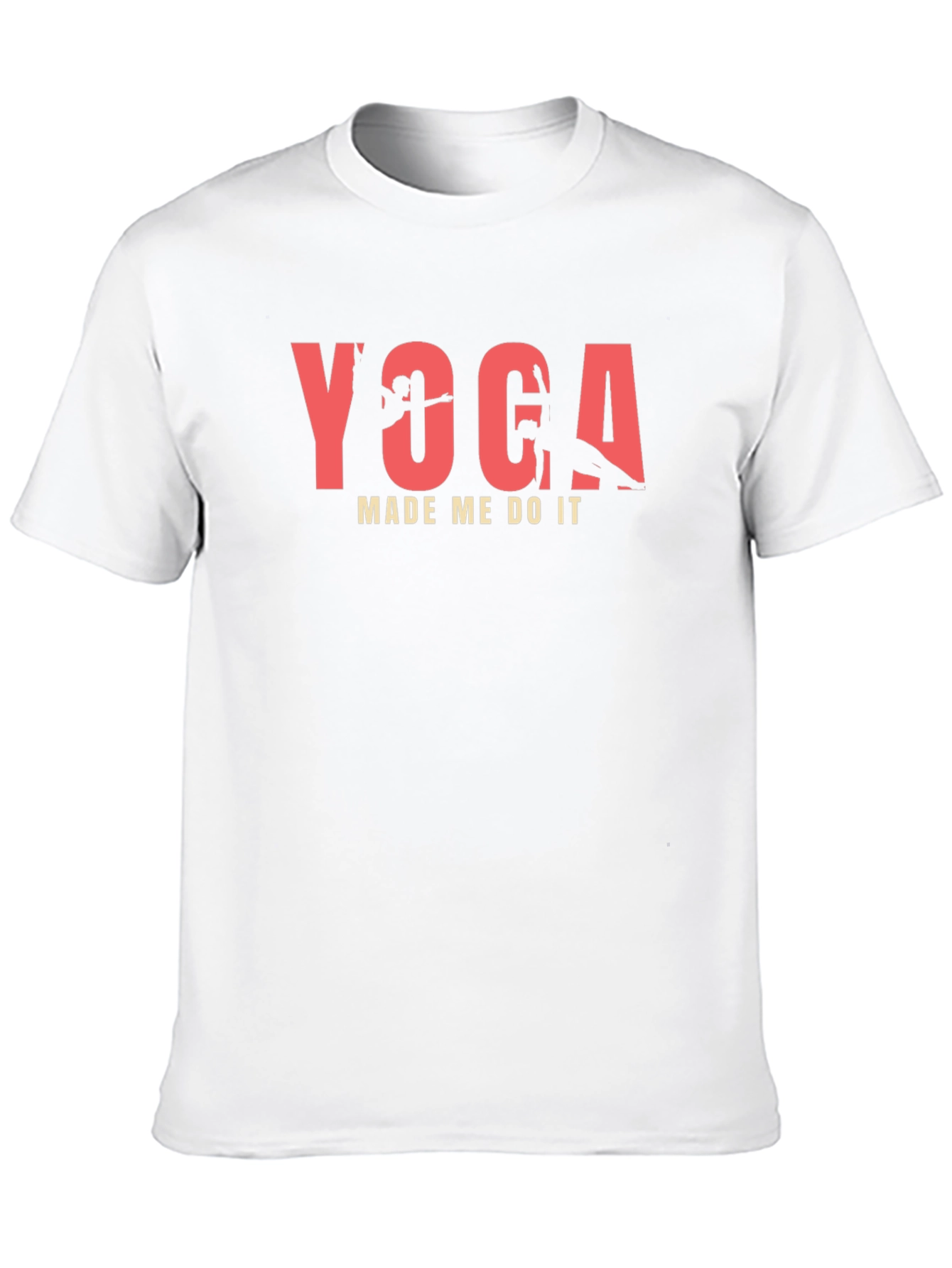 Yoga Made Me Do It Black T-Shirt
