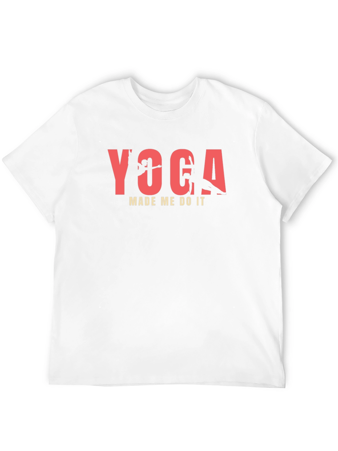 Yoga Made Me Do It Black T-Shirt
