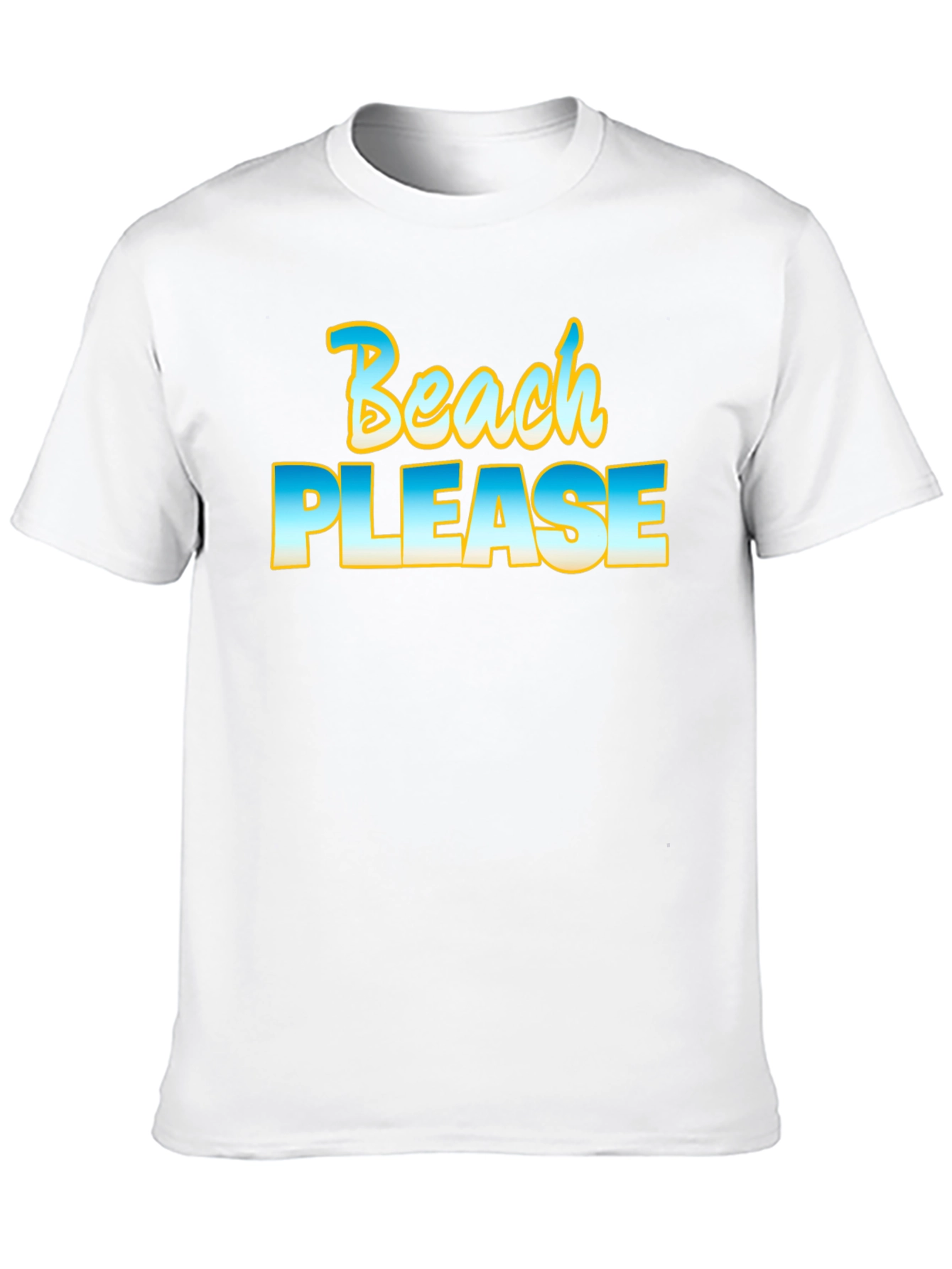 Beach Please Graphic Tee - Black
