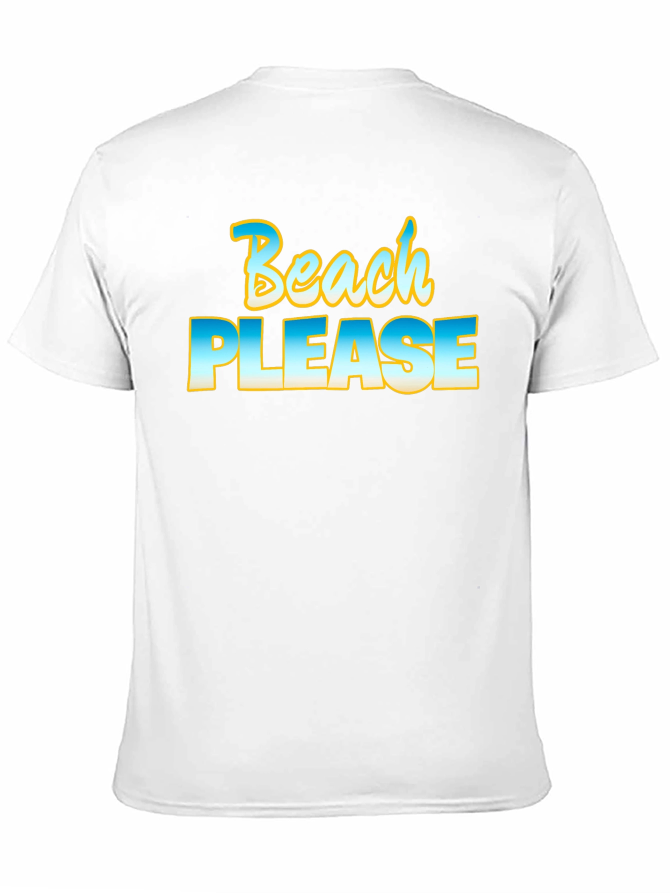 Beach Please Graphic Tee - Black