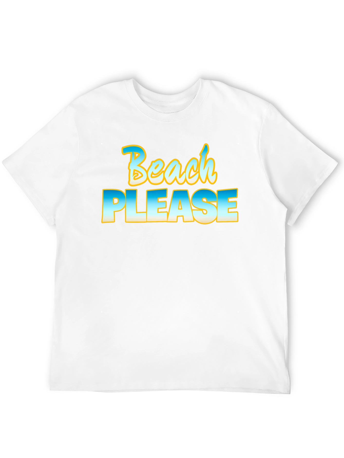 Beach Please Graphic Tee - Black