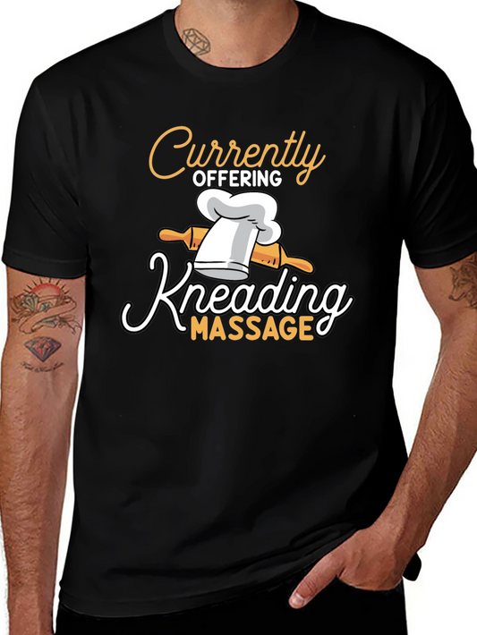 Kneading Massage T-Shirt - Funny Chef Tee