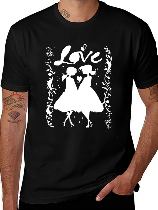 Love Silhouette Graphic T-Shirt