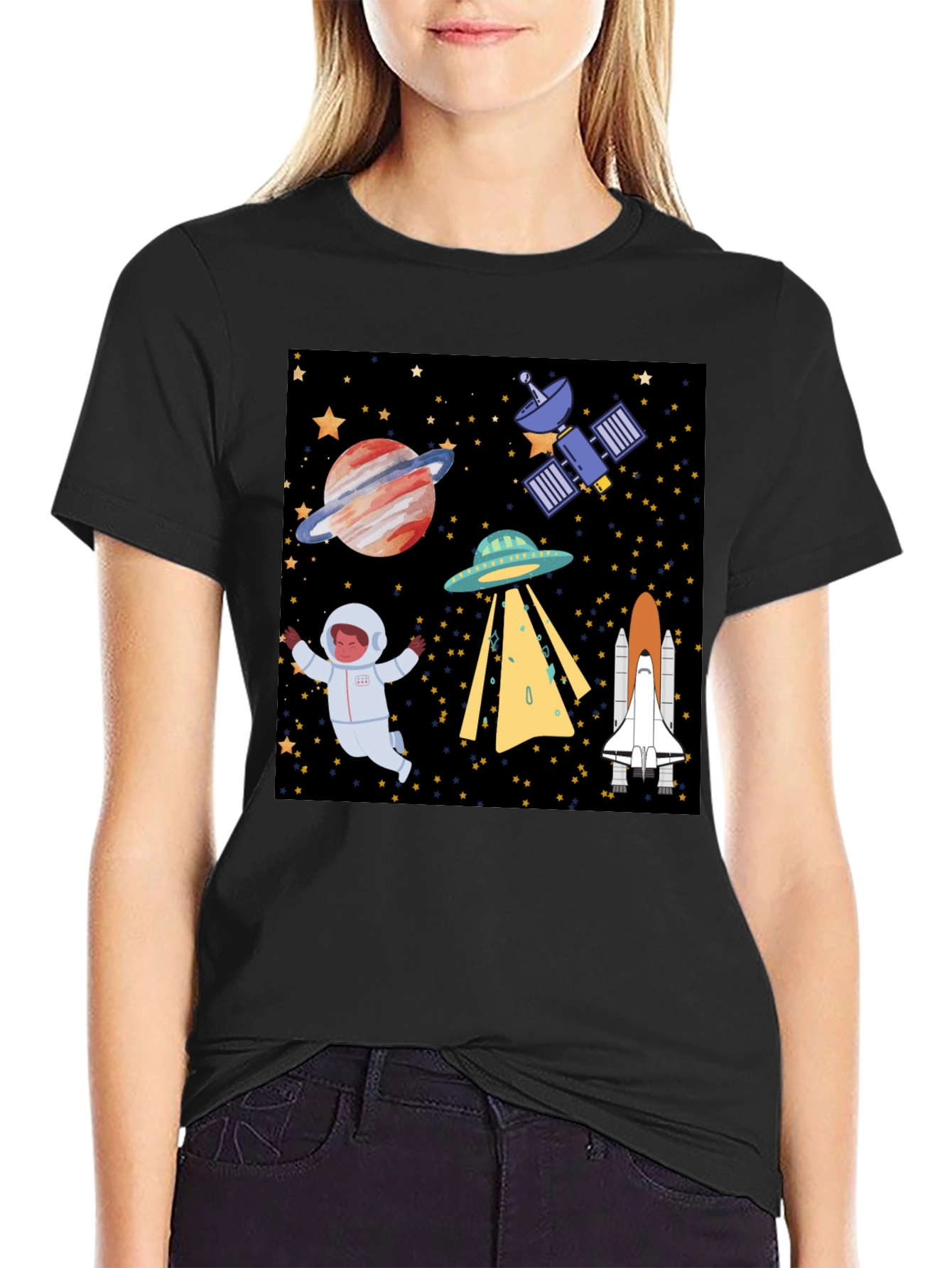 Space Exploration Graphic T-Shirt