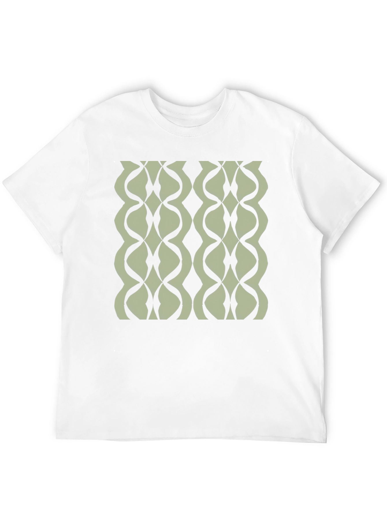 Geometric Wave Black T-Shirt