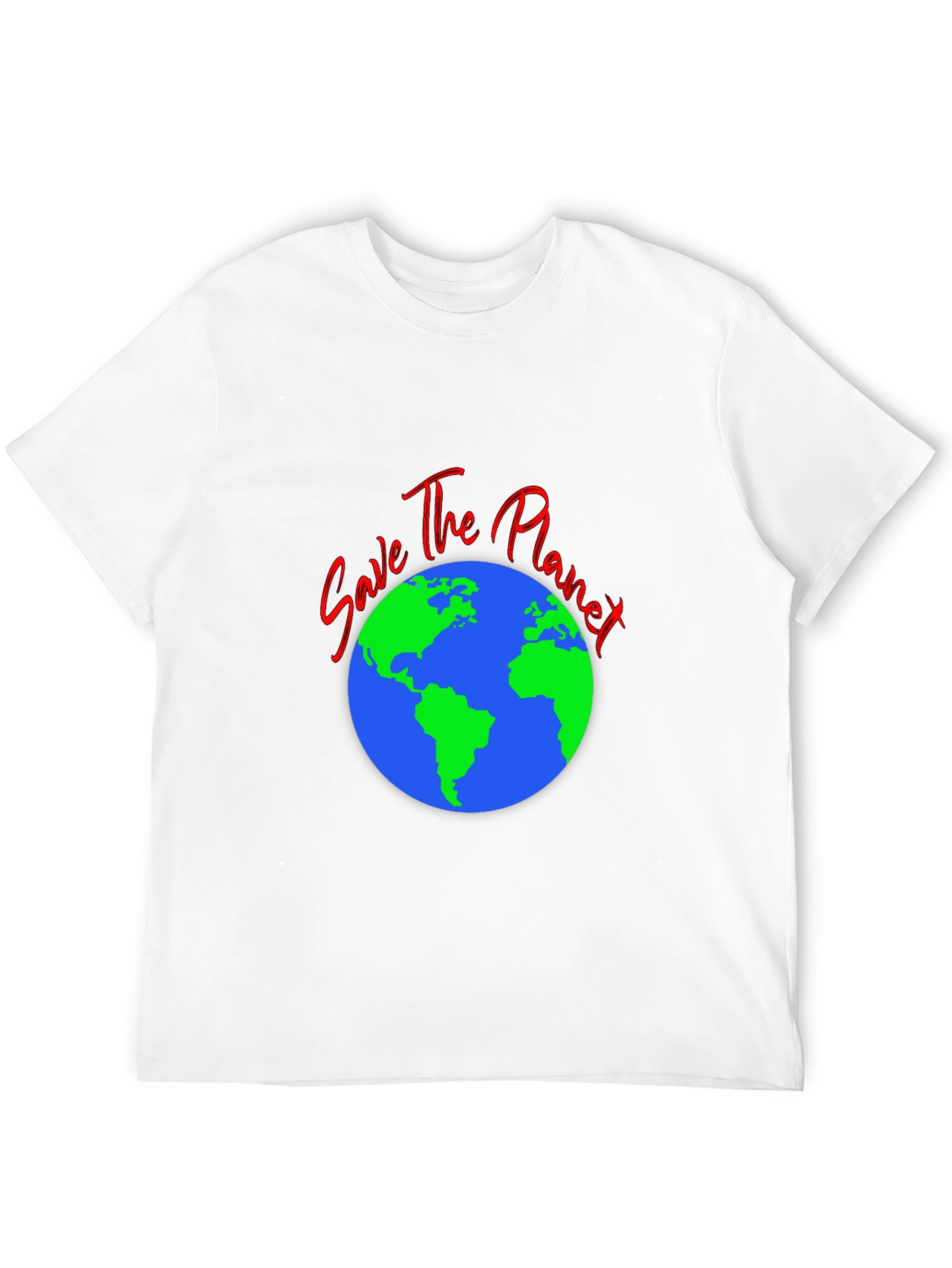 Save the Planet Black T-Shirt - Eco-Friendly Design
