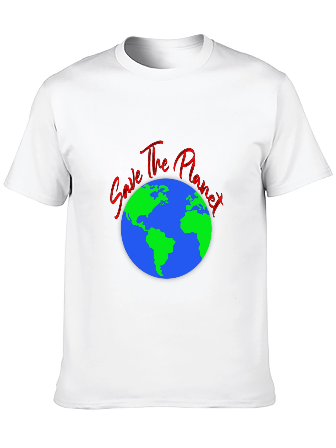 Save the Planet Black T-Shirt - Eco-Friendly Design