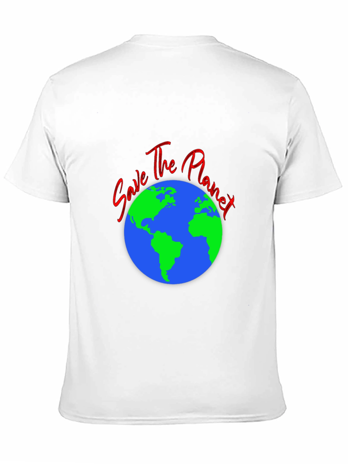 Save the Planet Black T-Shirt - Eco-Friendly Design
