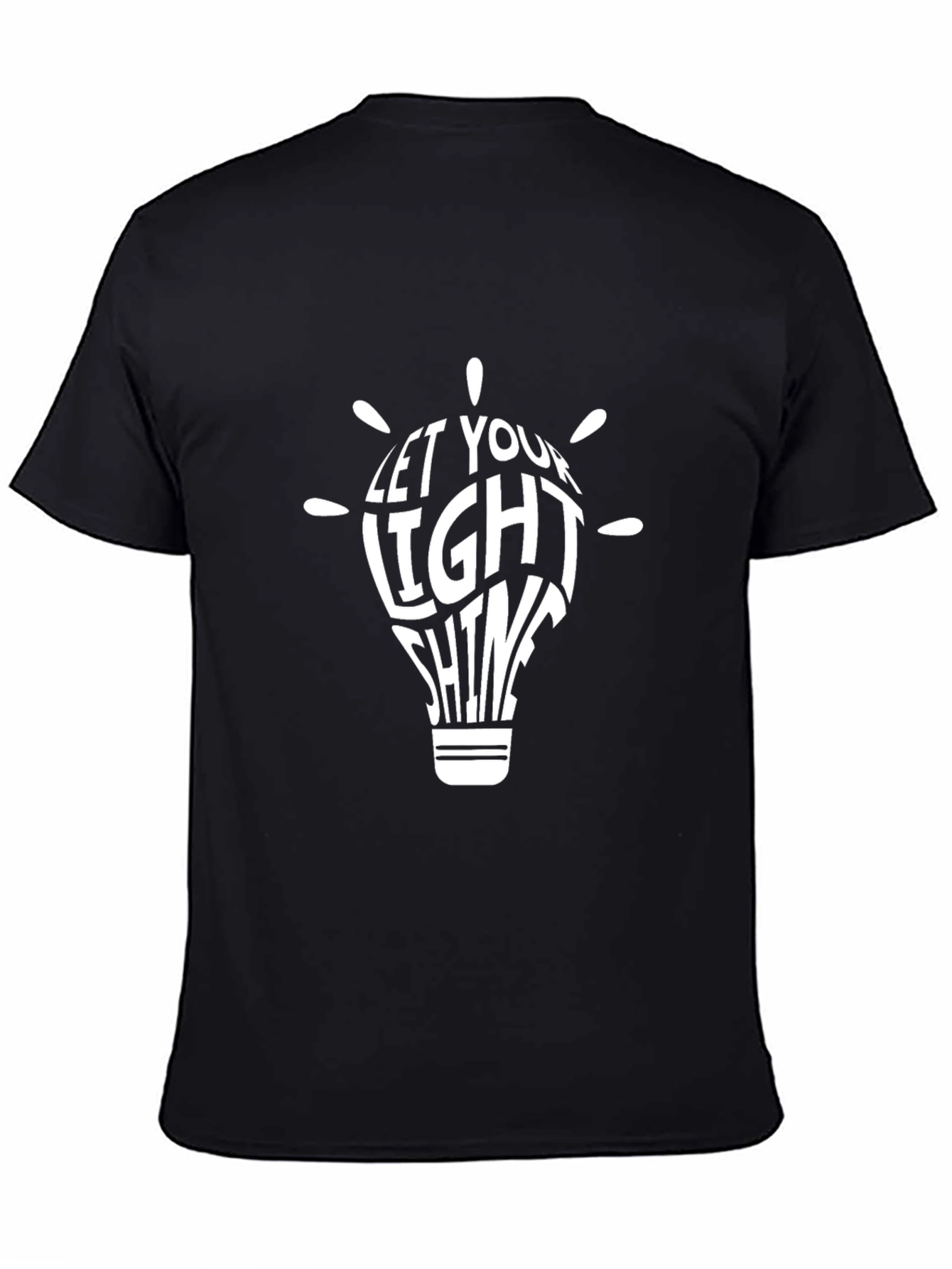 Let Your Light Shine Black T-Shirt