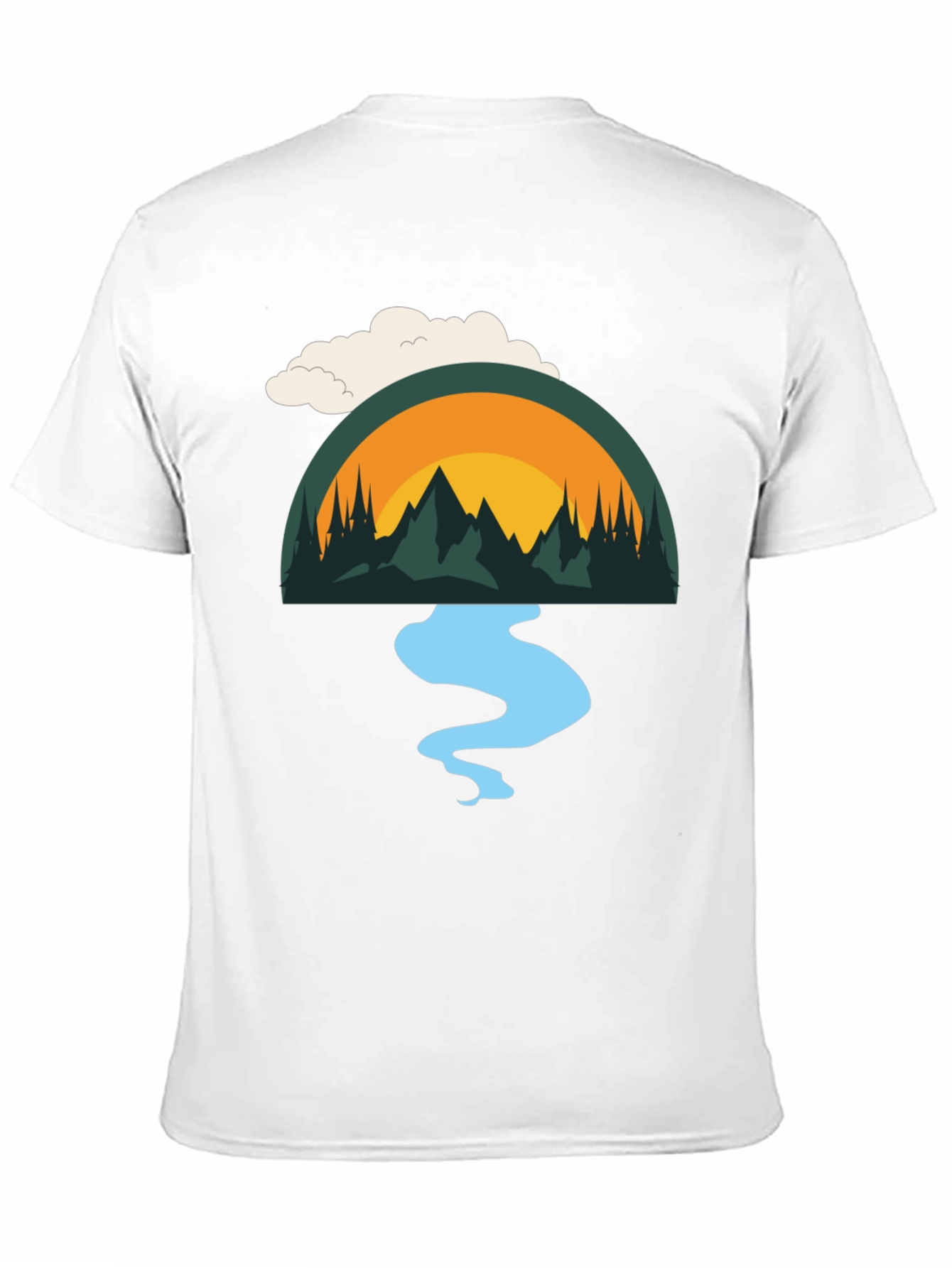 Nature Scene Graphic T-Shirt