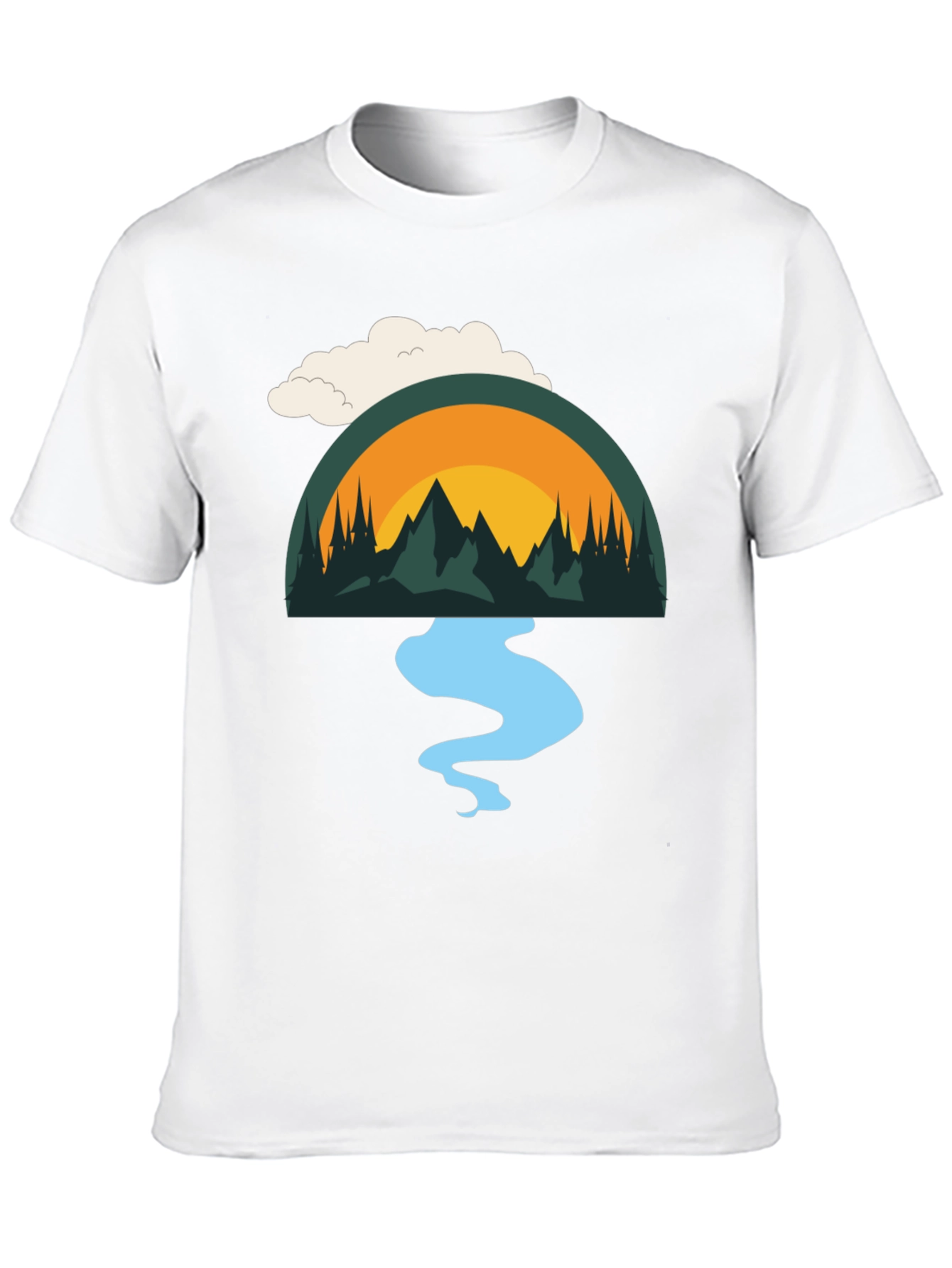 Nature Scene Graphic T-Shirt