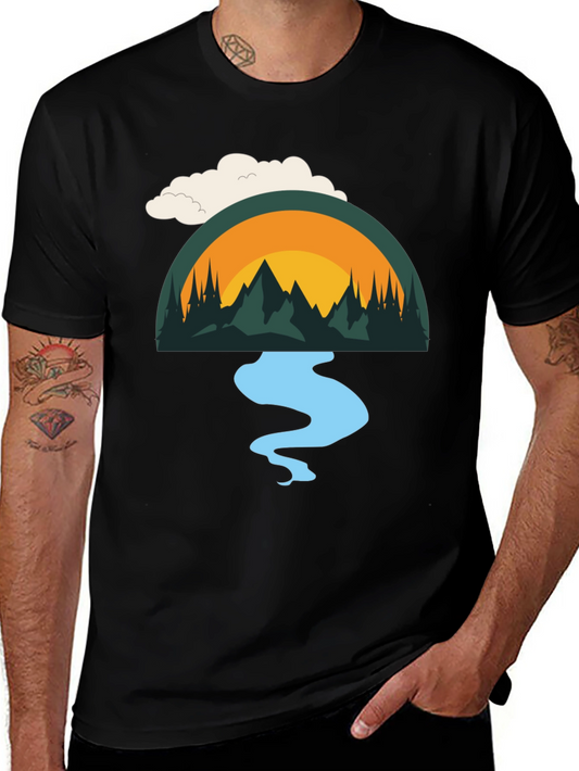 Nature Scene Graphic T-Shirt