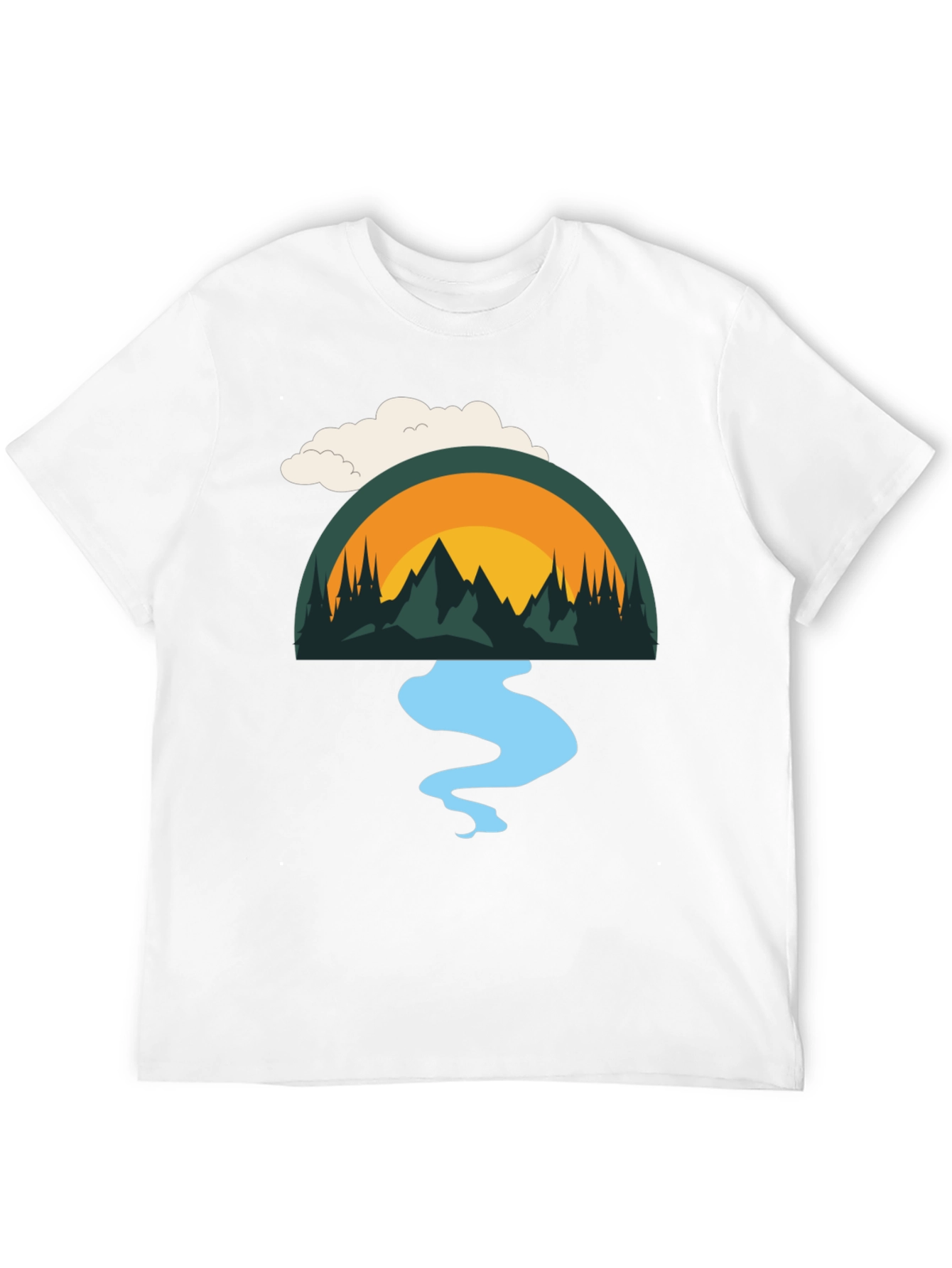 Nature Scene Graphic T-Shirt