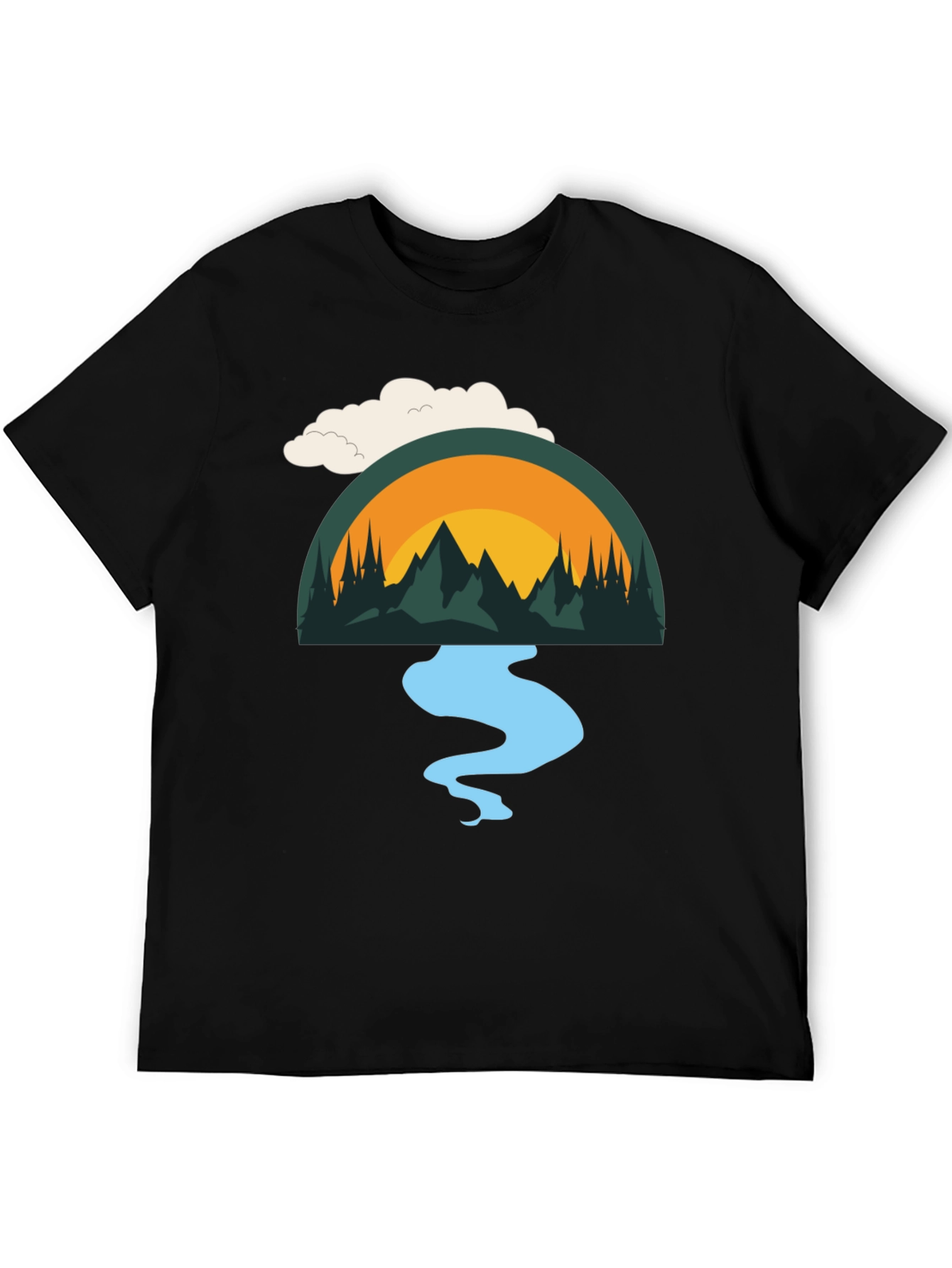 Nature Scene Graphic T-Shirt