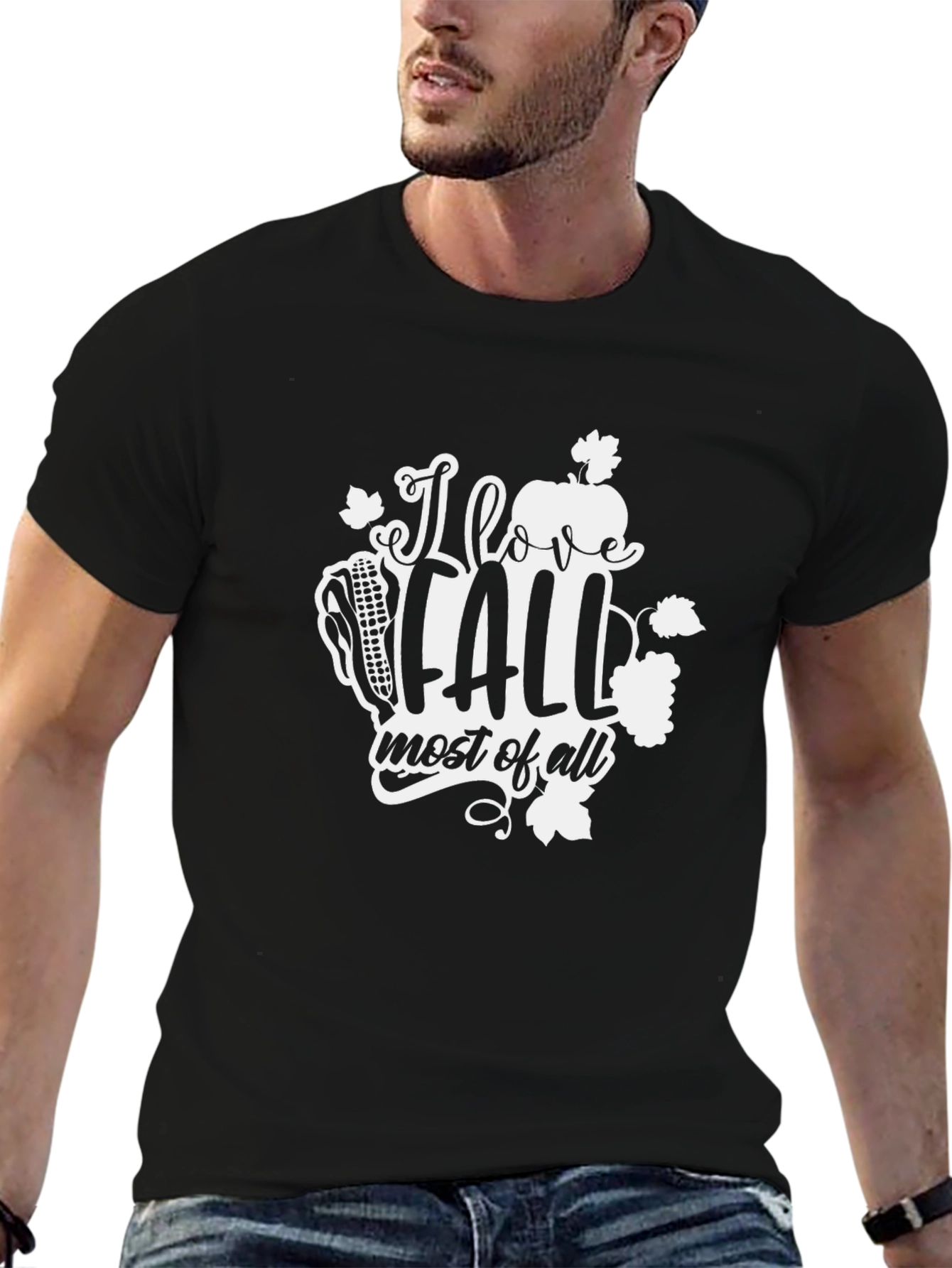 I Love Fall T-Shirt - Autumn Graphic Tee