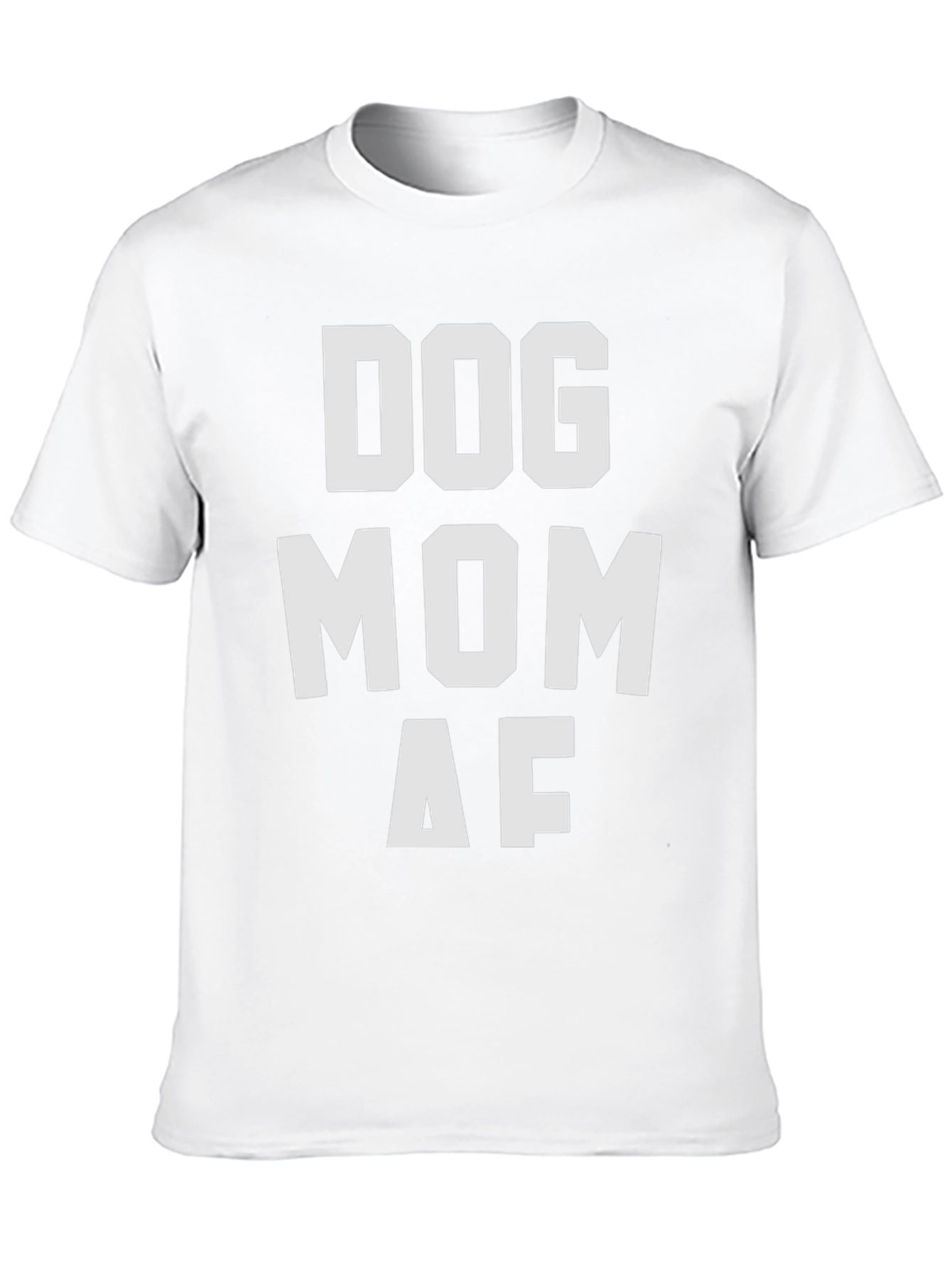Dog Mom AF Graphic T-Shirt - Black