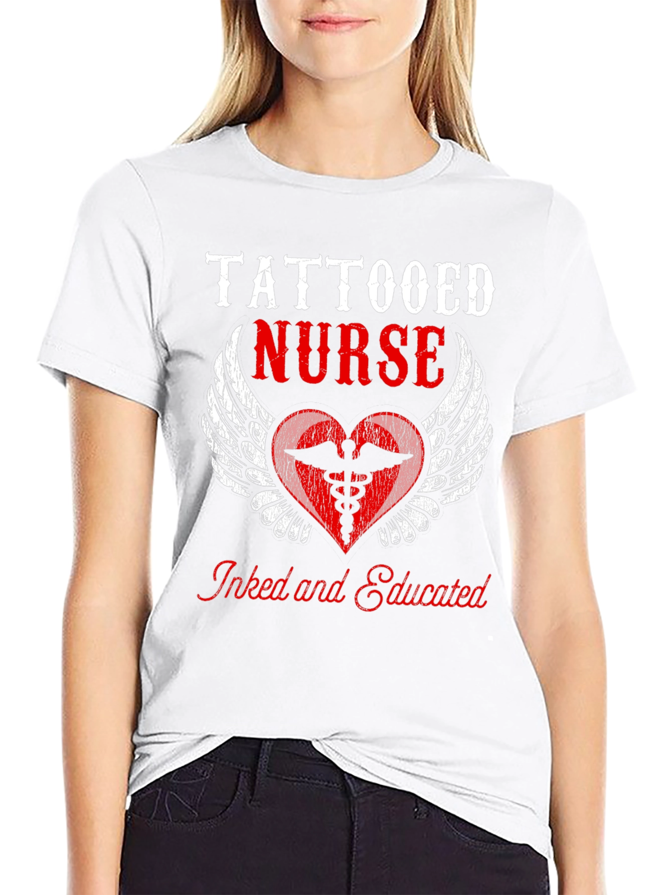 Tattooed Nurse Graphic Tee