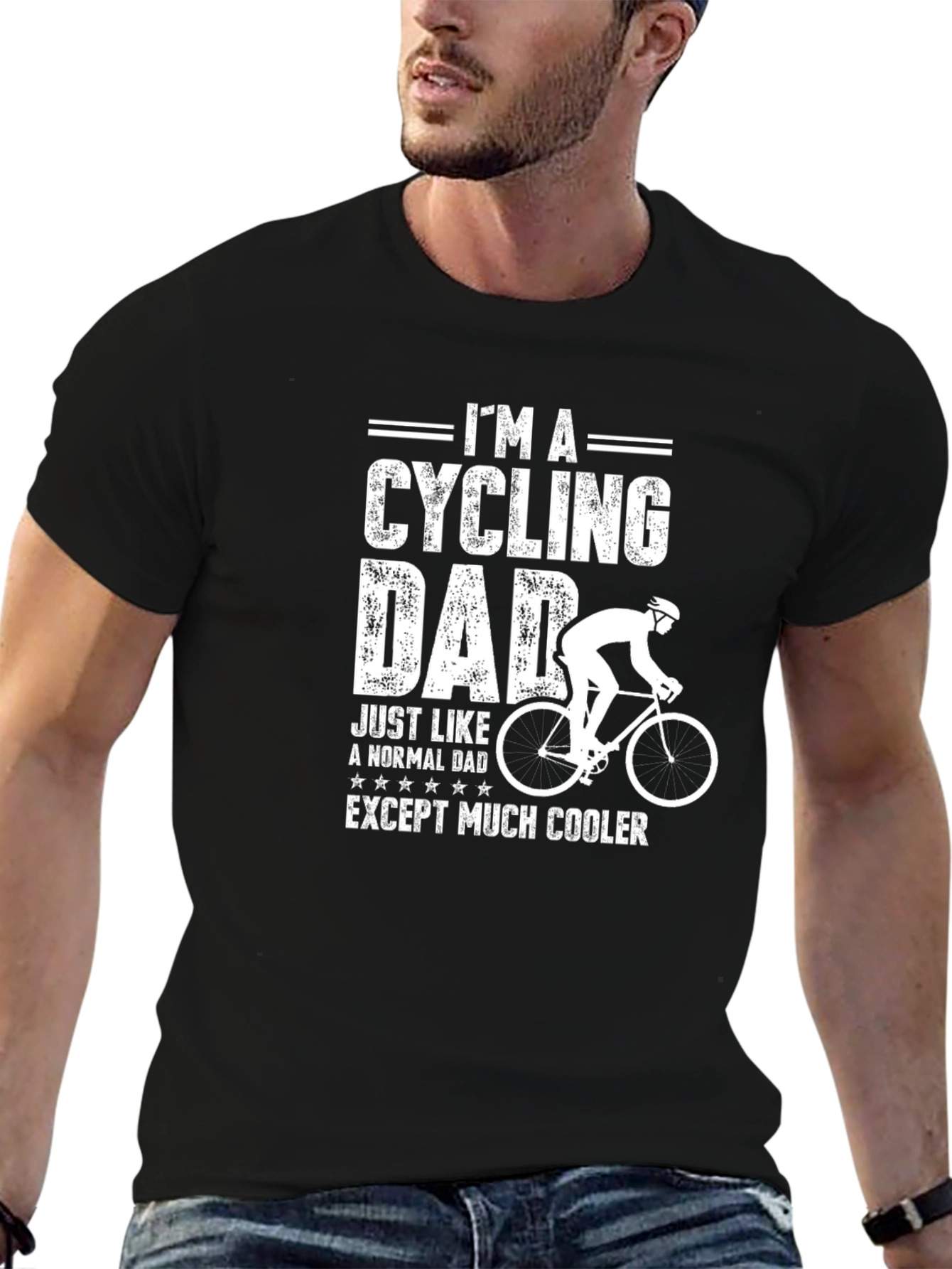 Cycling Dad T-Shirt - Cool Biker Father Gift