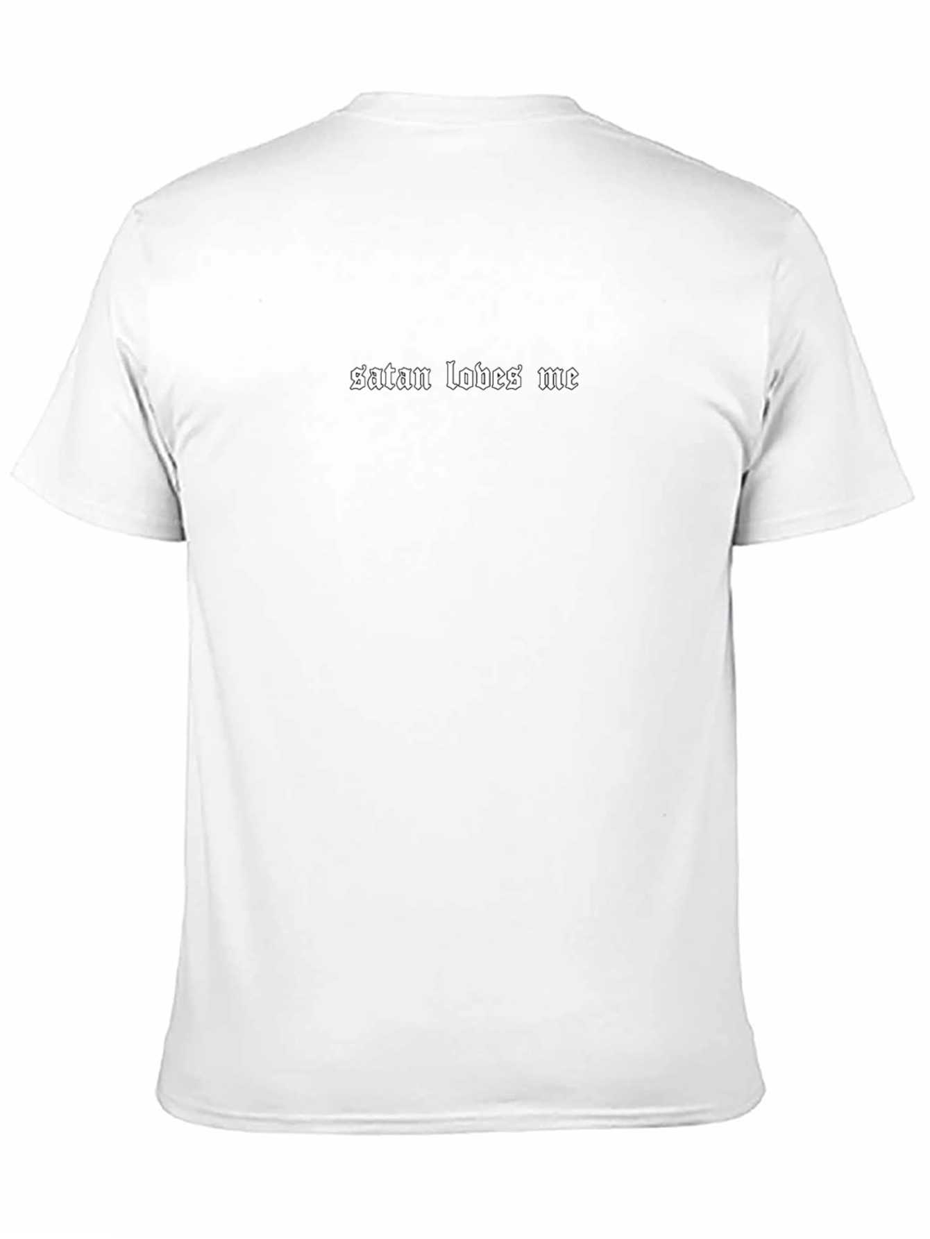 Satan Loves Me Graphic Tee - Black