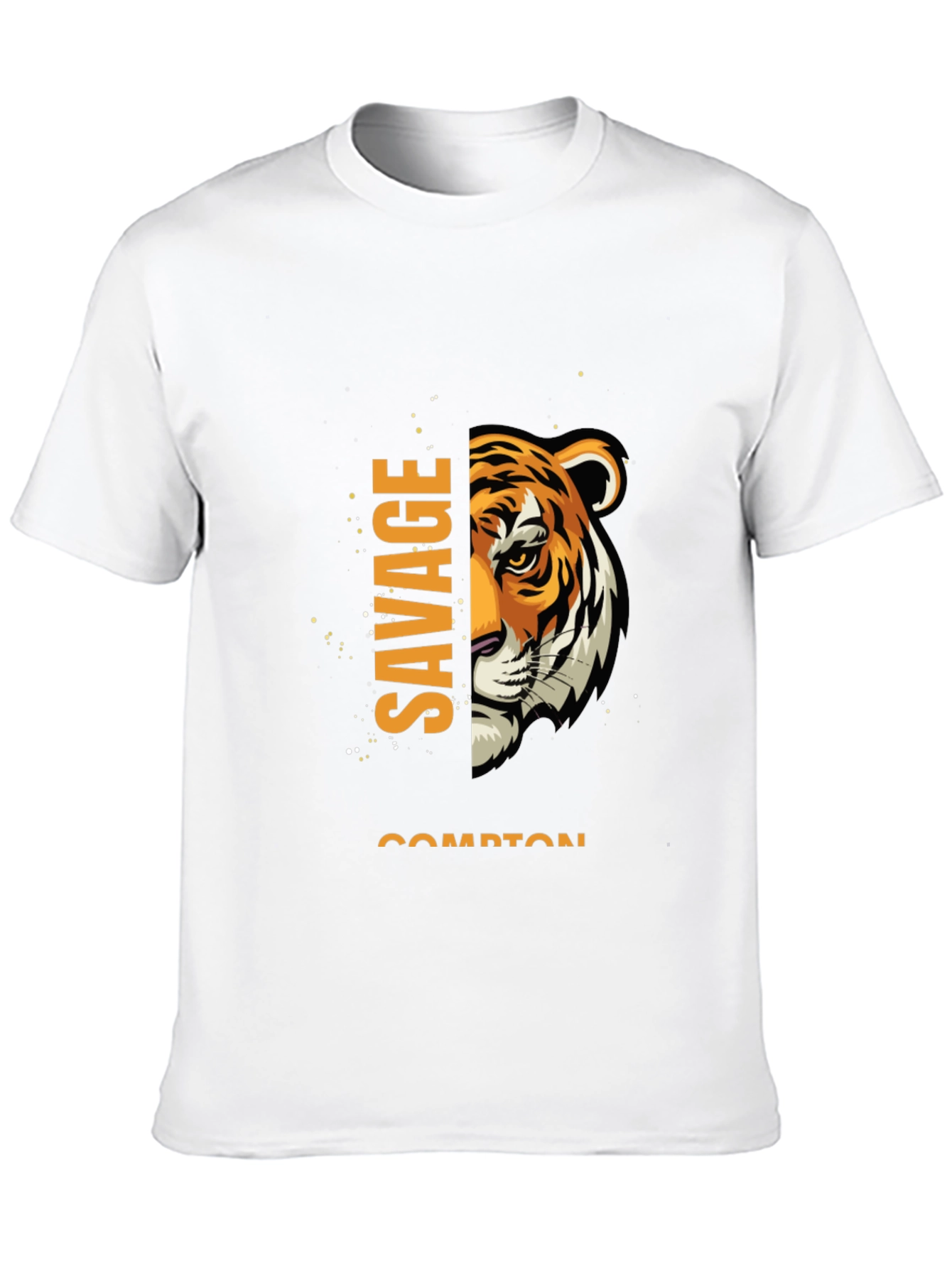 Savage Compton Tiger Graphic Tee - Black