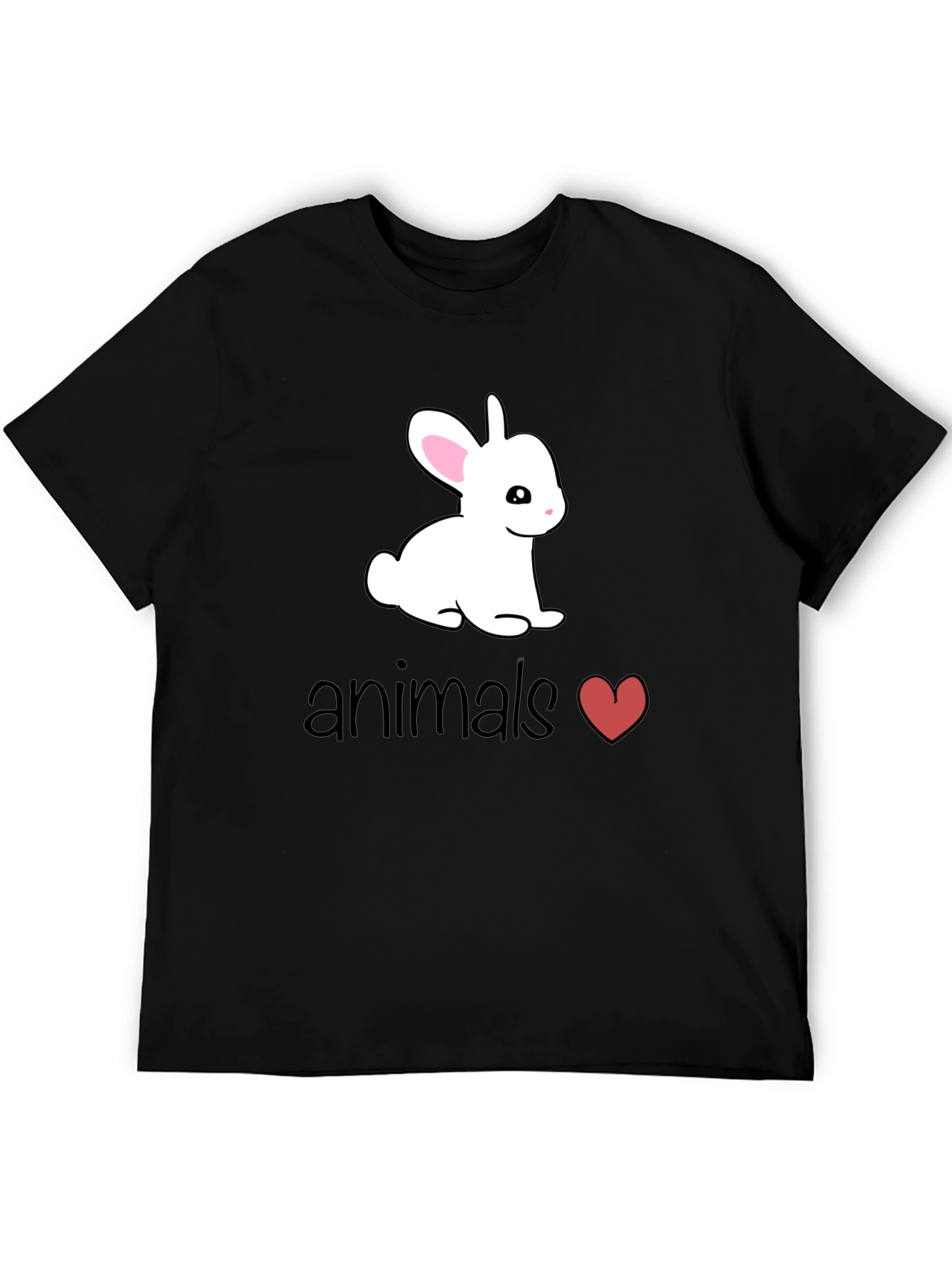 Cute Bunny Animals Heart T-Shirt
