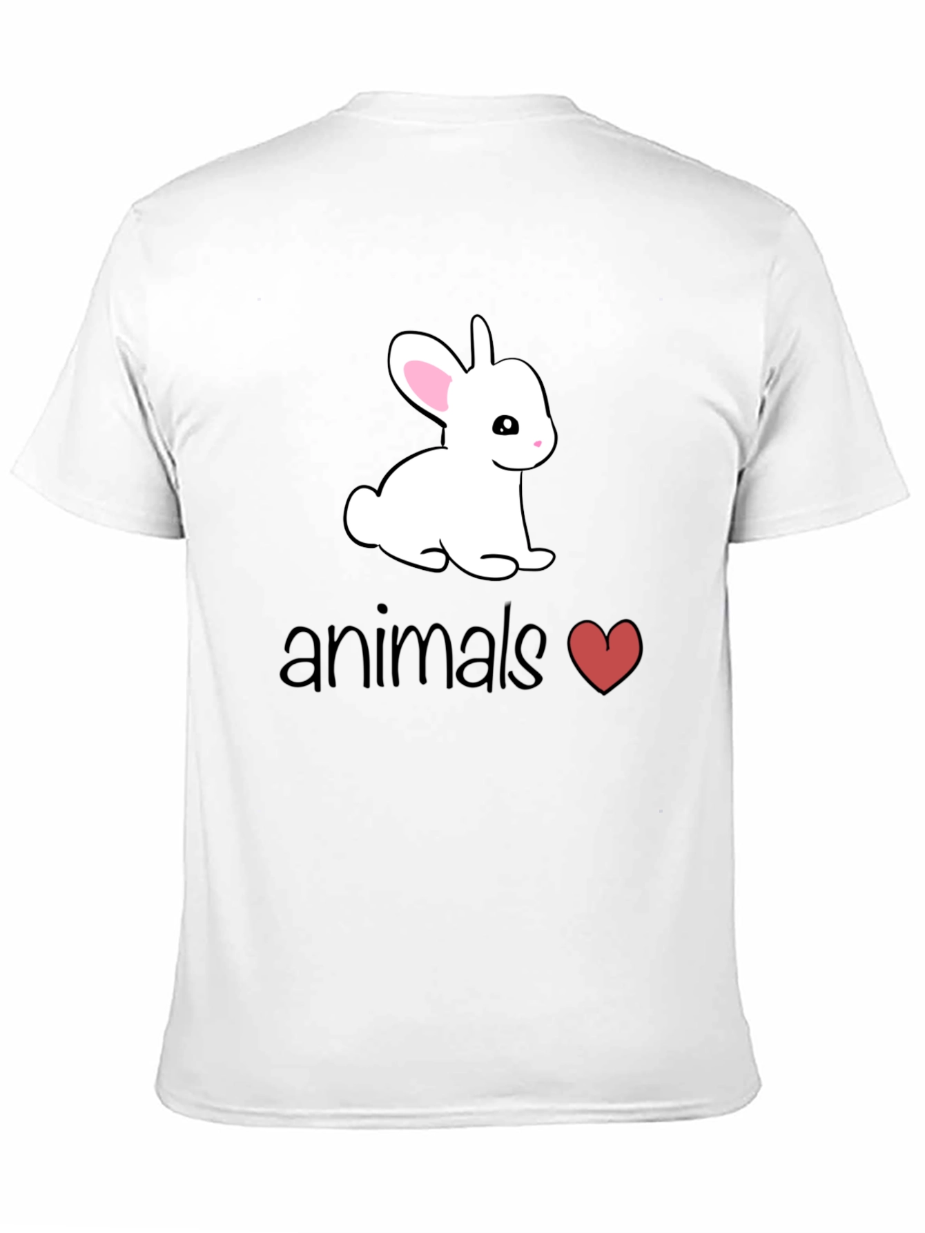 Cute Bunny Animals Heart T-Shirt
