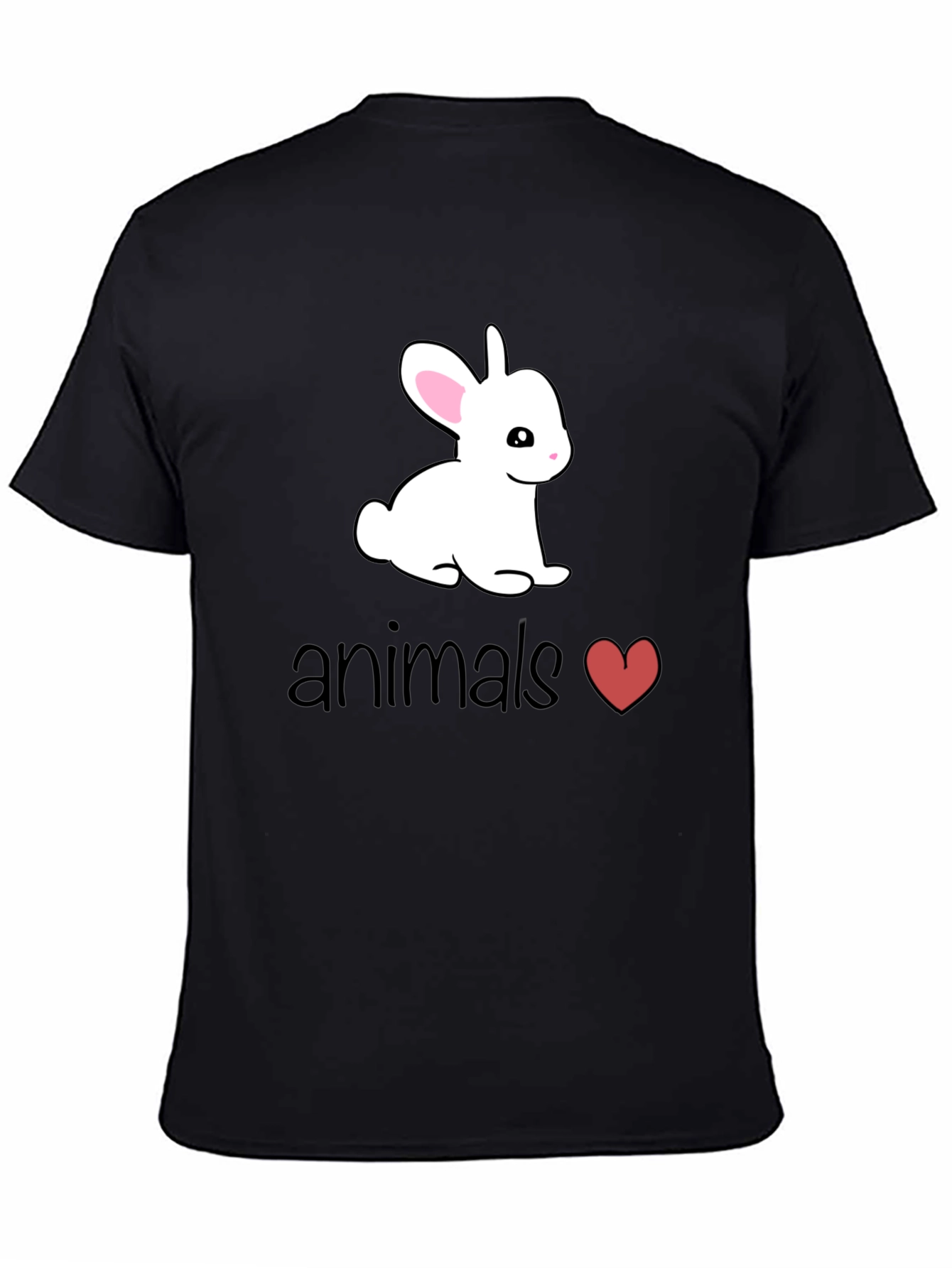 Cute Bunny Animals Heart T-Shirt