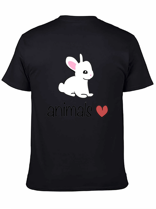Cute Bunny Animals Heart T-Shirt