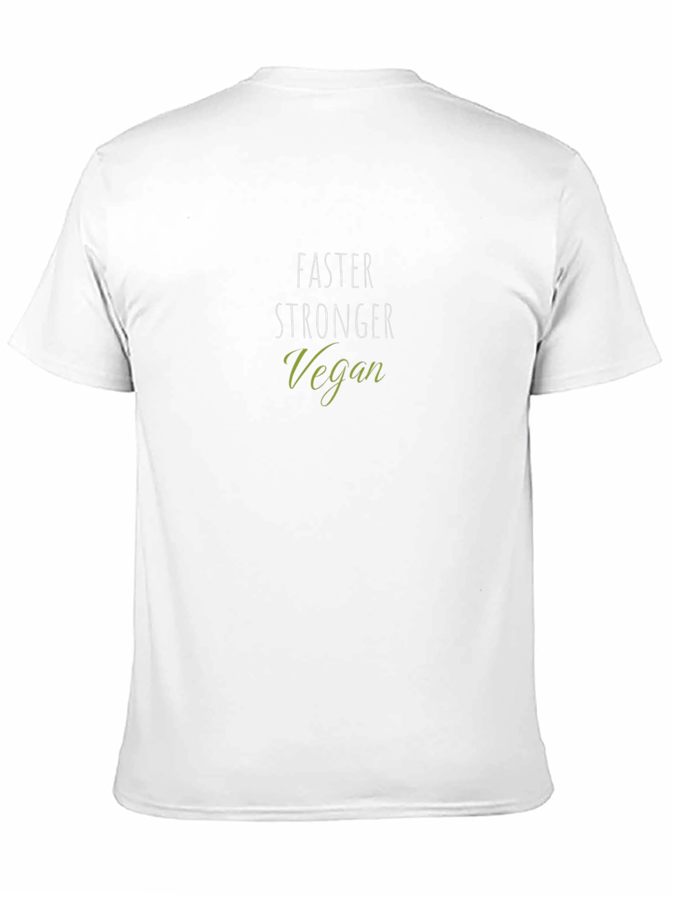 Faster Stronger Vegan Black T-Shirt