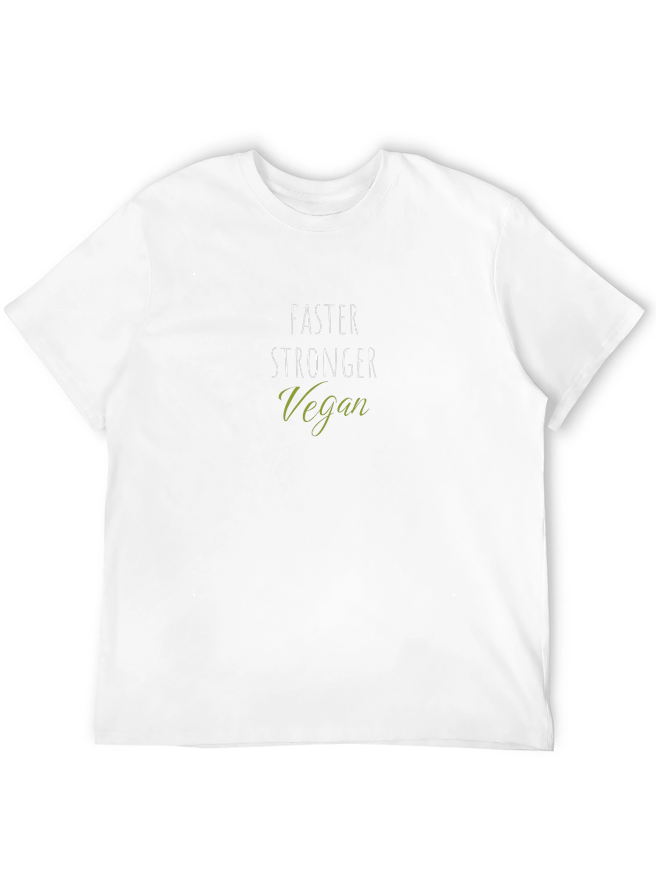 Faster Stronger Vegan Black T-Shirt
