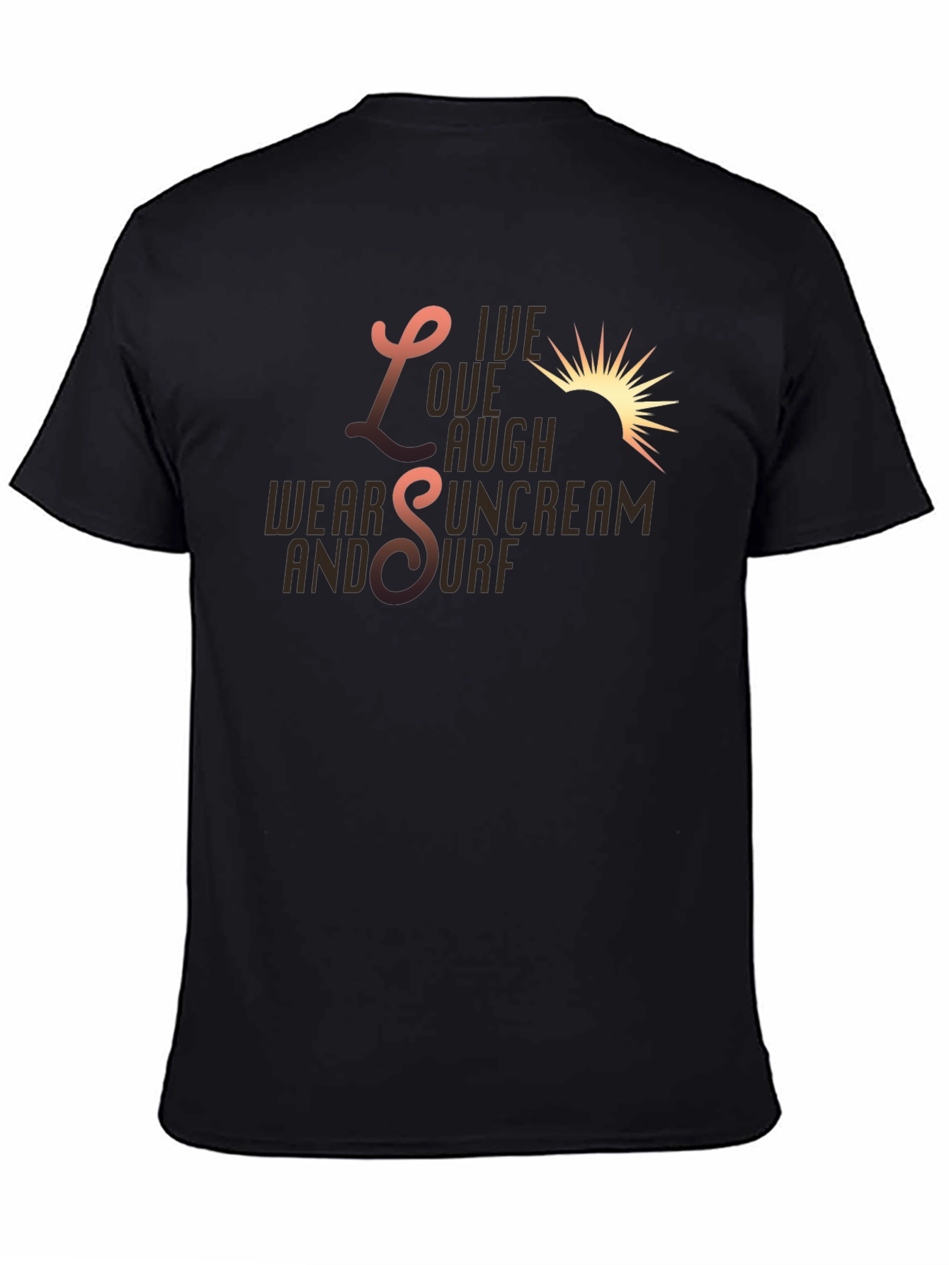 Live Laugh Sunscreen Surf Graphic Tee