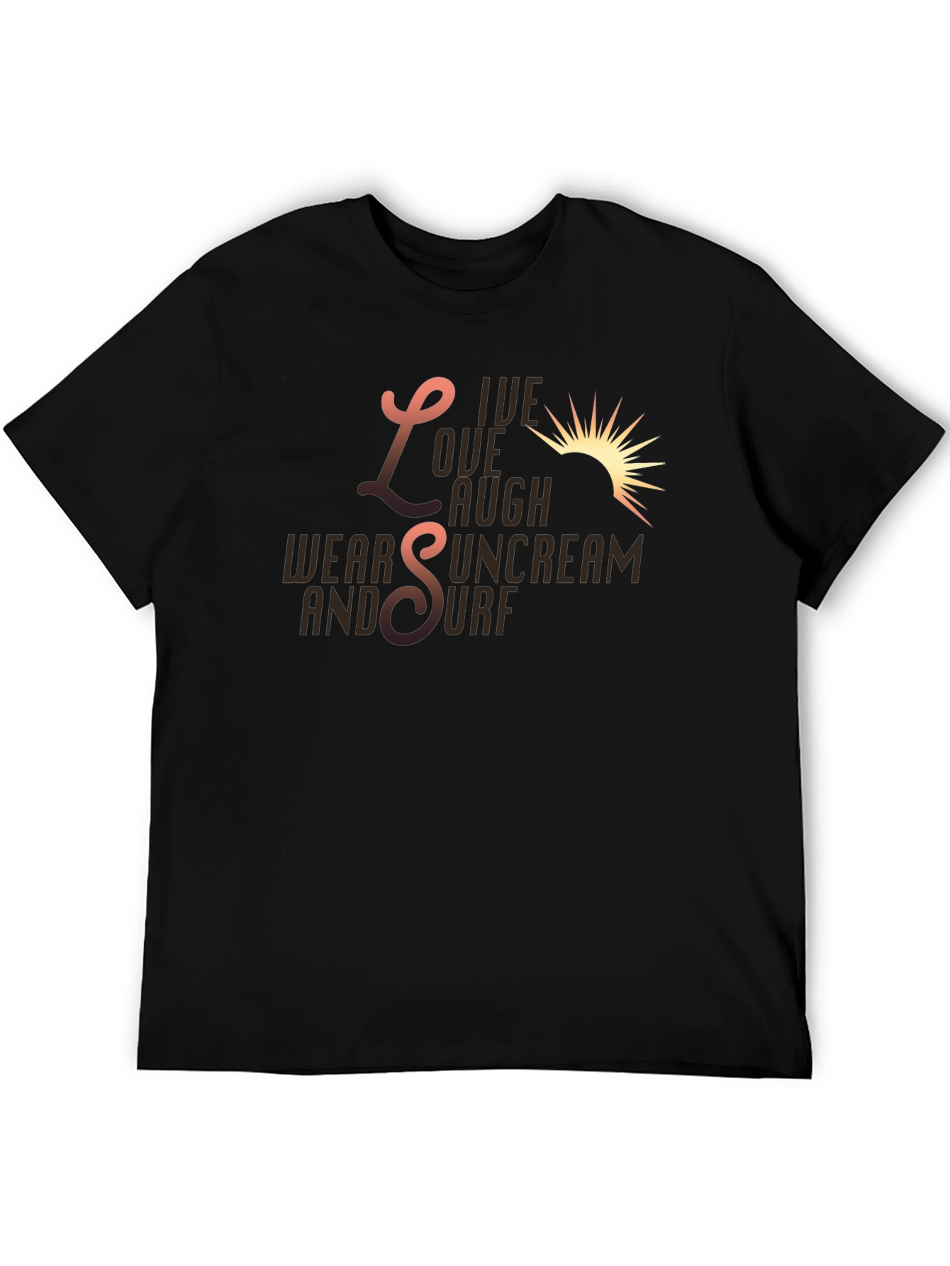 Live Laugh Sunscreen Surf Graphic Tee