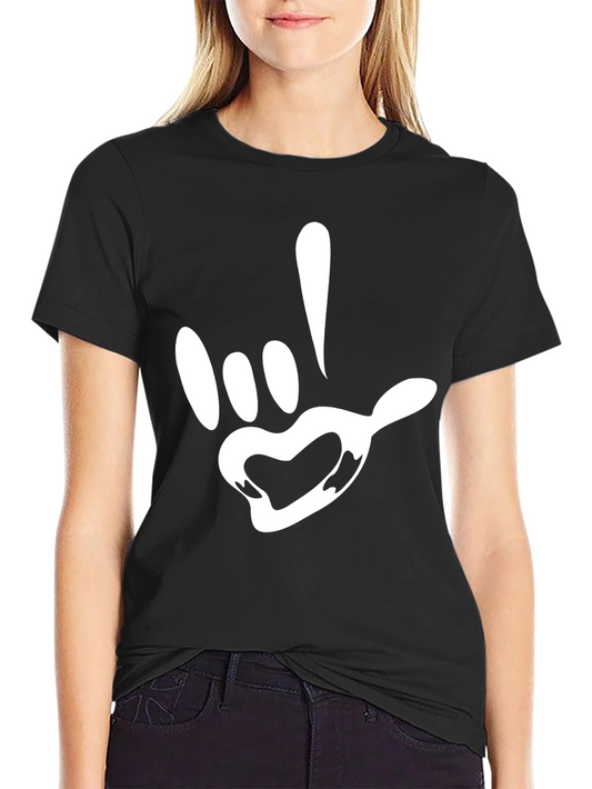 Cool Graphic Tee - I Love You Sign Language