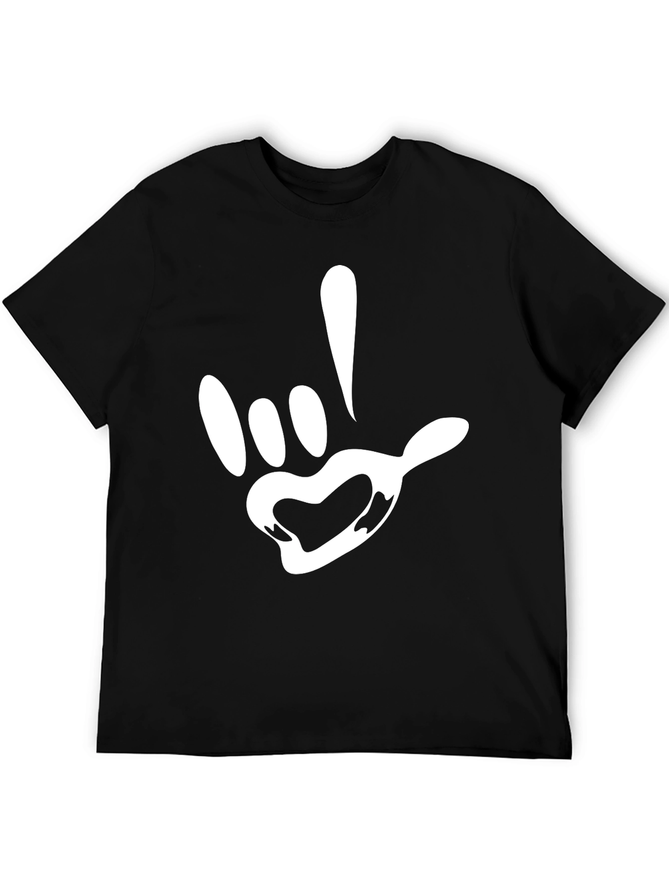 Cool Graphic Tee - I Love You Sign Language