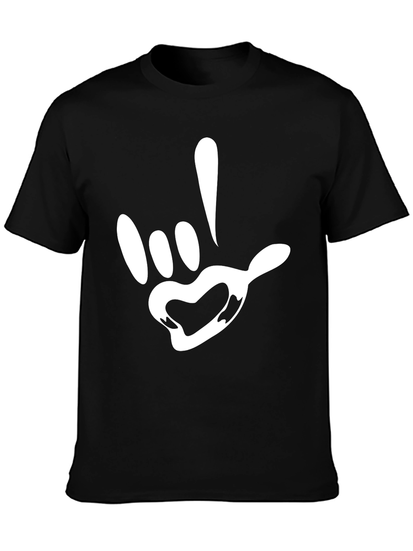 Cool Graphic Tee - I Love You Sign Language
