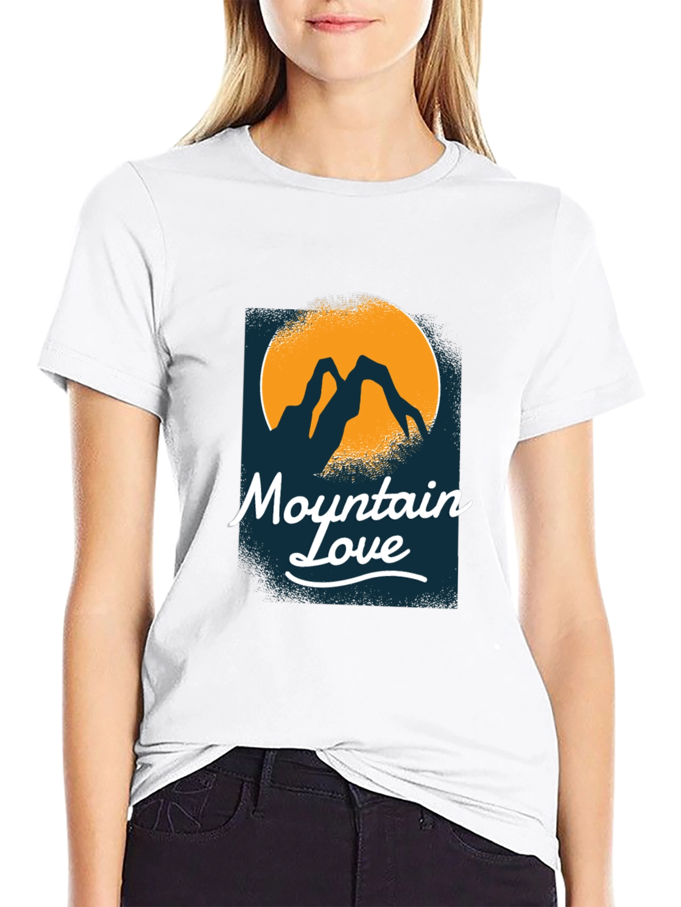 Mountain Love Black T-Shirt