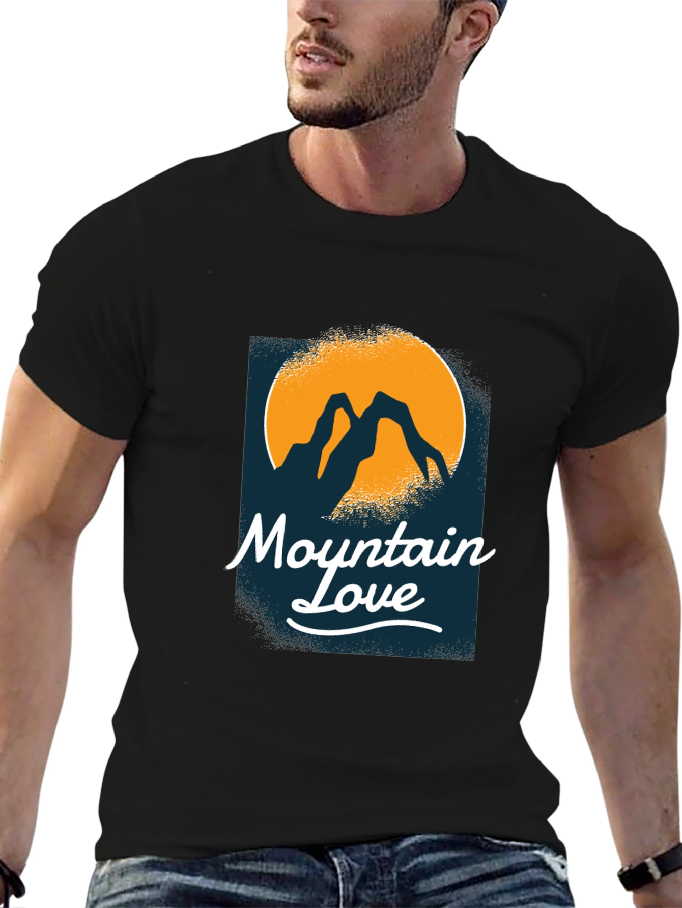 Mountain Love Black T-Shirt