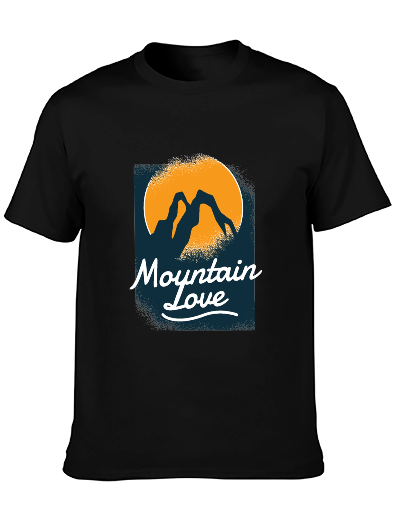 Mountain Love Black T-Shirt
